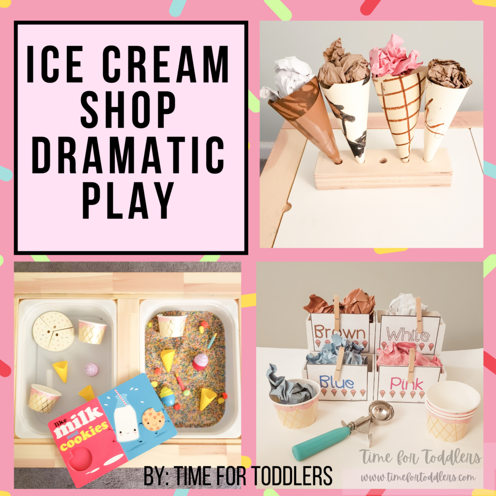 Diy Dramatic Play Center: Ice Cream Shop - Time For Toddlers inside Ice Cream Shop Dramatic Play Free Printables