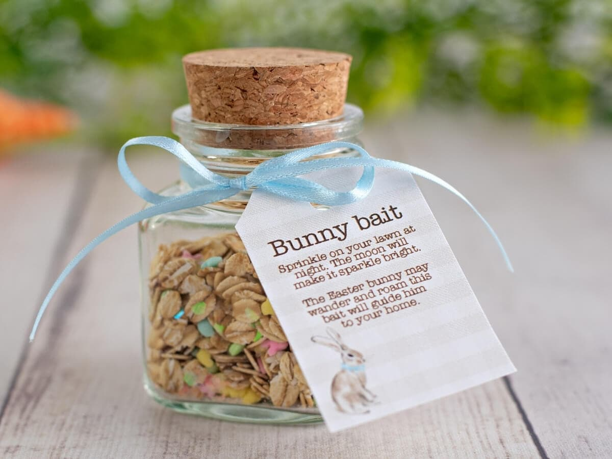 Diy Easter Bunny Bait To Sprinkle On Your Lawn (With Free regarding Bunny Bait Free Printable