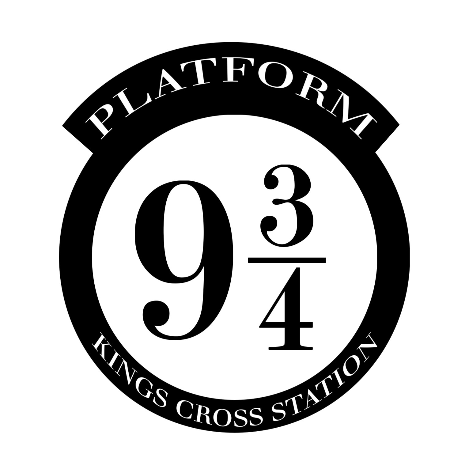 Diy Harry Potter Platform 9 3/4 - Paper Trail Design within Platform 9 3 4 Sign Printable