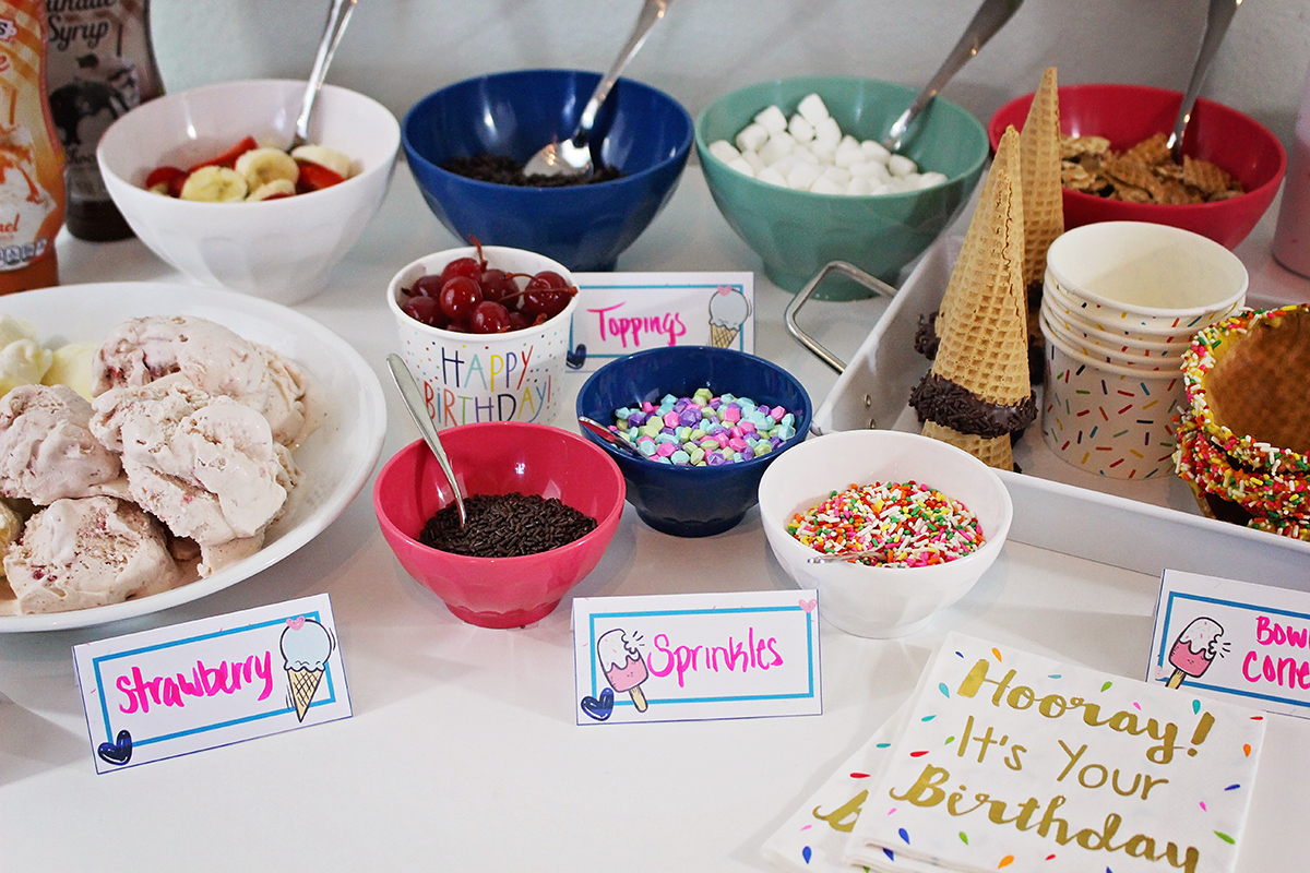 Diy Ice Cream Party + Free Printables – A Well Crafted Party for Ice Cream Party Printables Free
