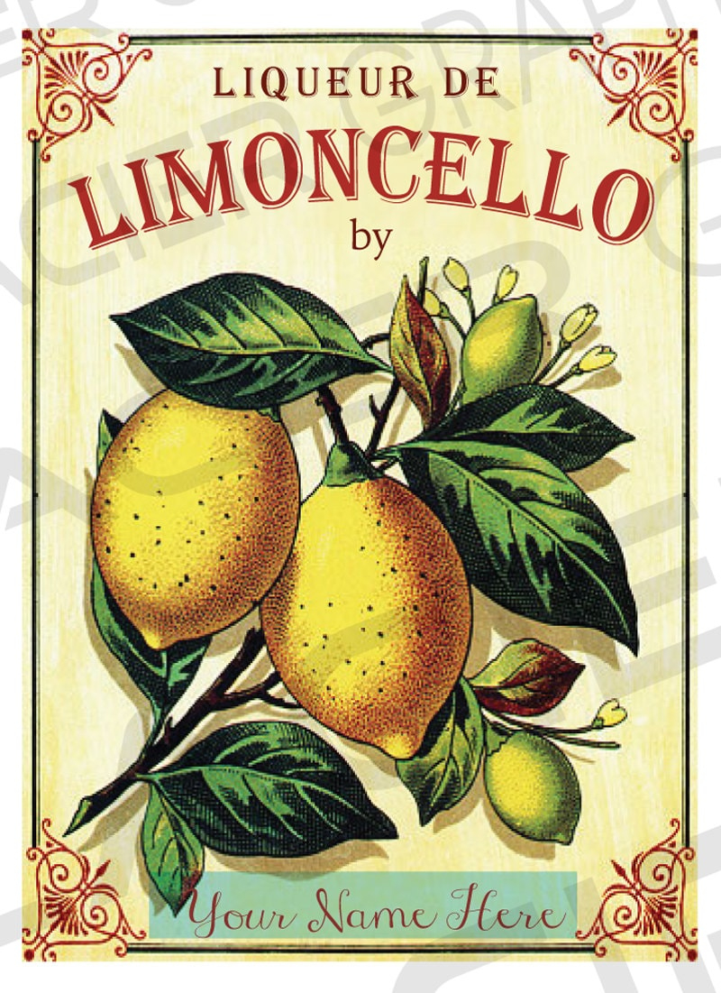 Diy Limoncello Label Customizable Limoncello Bottle Label with Free Printable Limoncello Labels Template