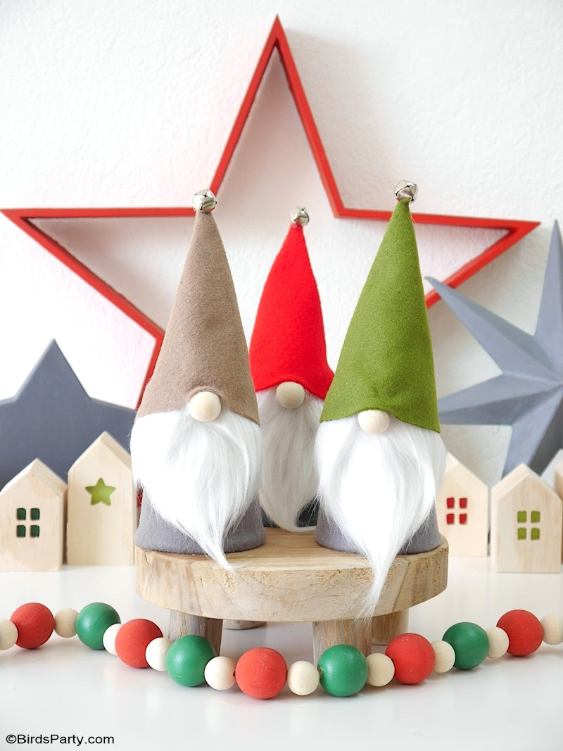 Diy No-Sew Christmas Gnomes With Free Templates - Party Ideas inside Printable Nordic Gnome Pattern Free