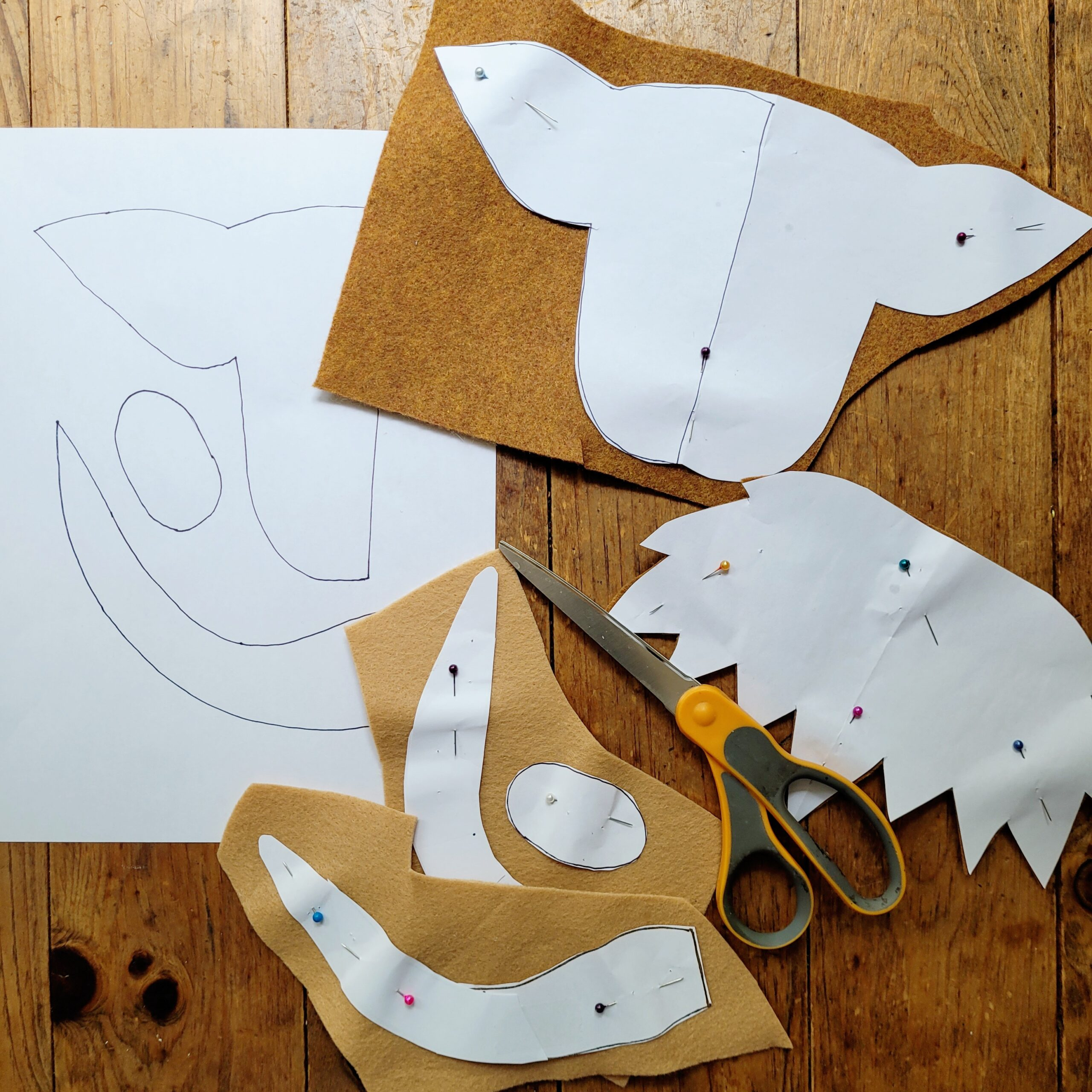 Diy No Sew Felt Highland Cow Banner - Kunin Felt throughout Printable Cow Sewing Pattern