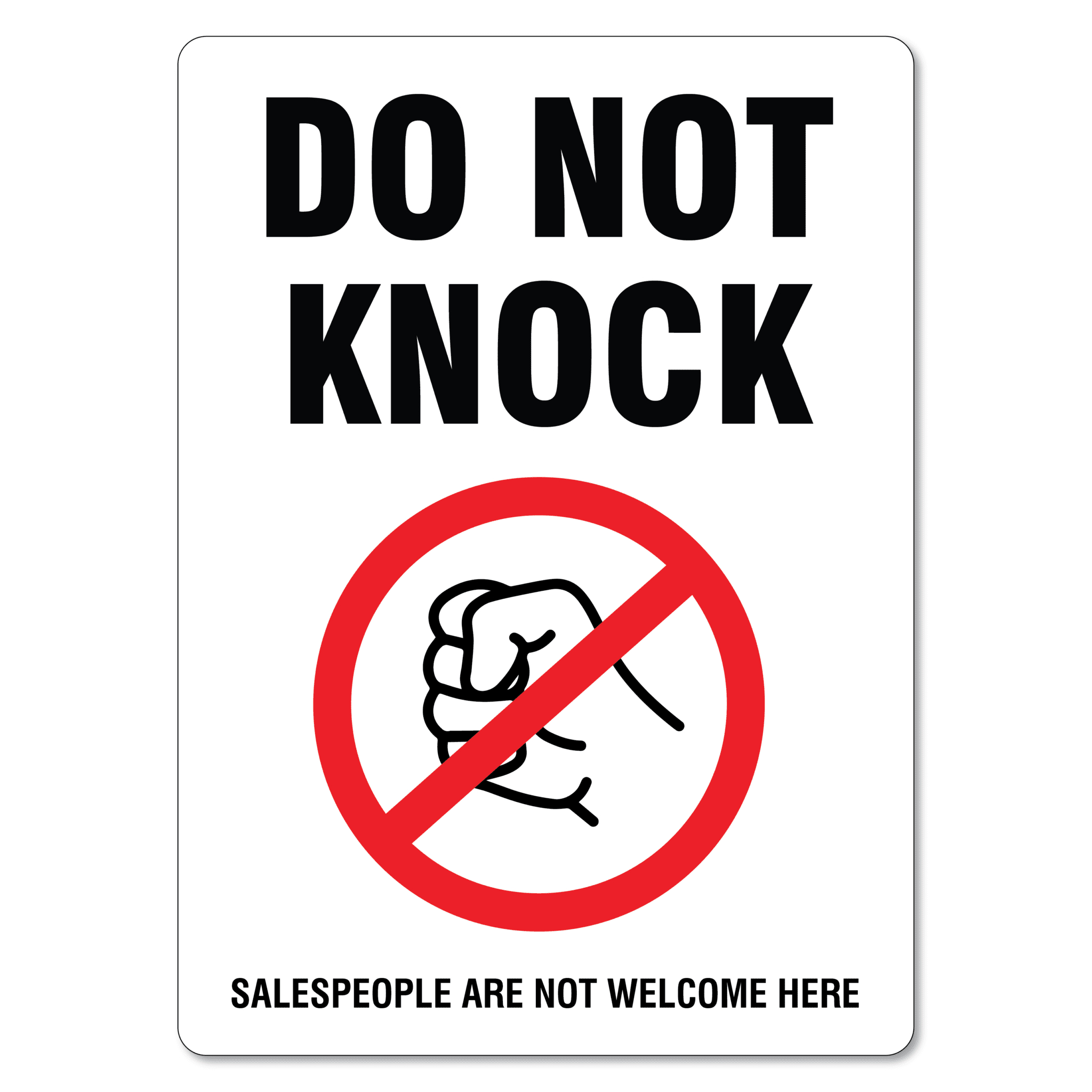 Do Not Knock Sign - The Signmaker for Printable Do Not Knock Sign