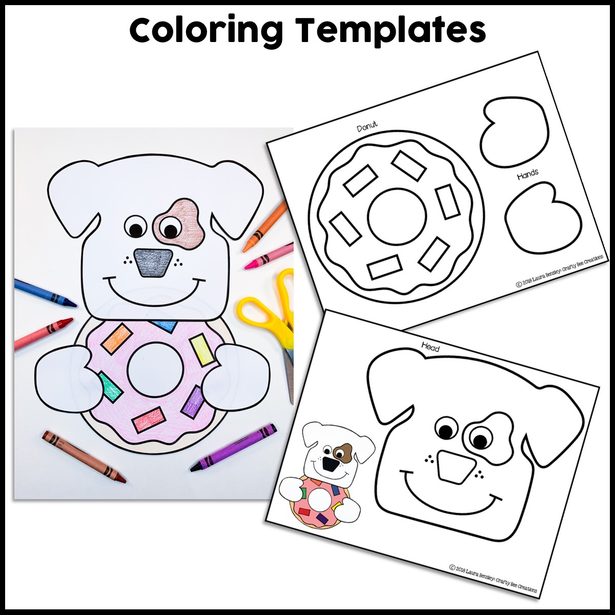 Dog And Donut Craft Activity - Crafty Bee Creations with regard to If You Give A Dog A Donut Free Printables