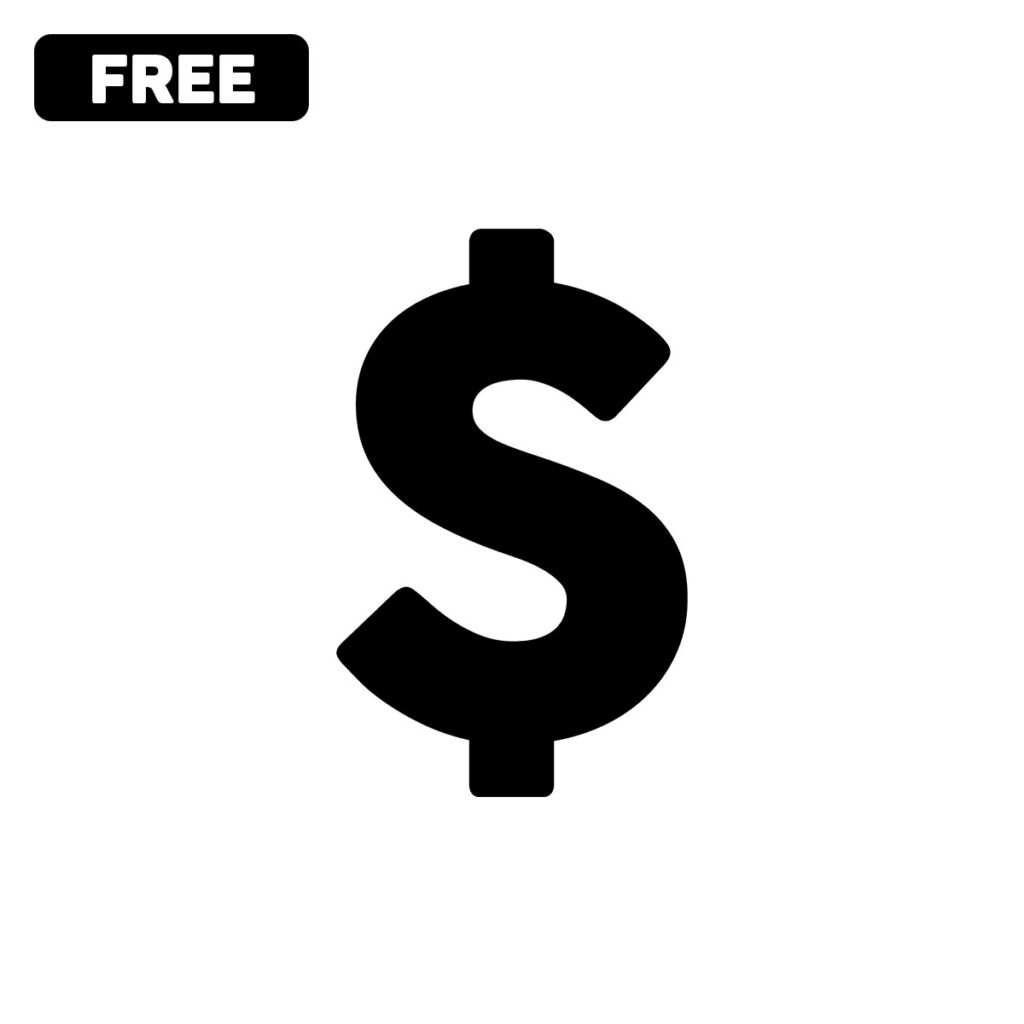 Dollar Sign - Free Vector Icon - Tuktuk Design for Printable Dollar Sign Template