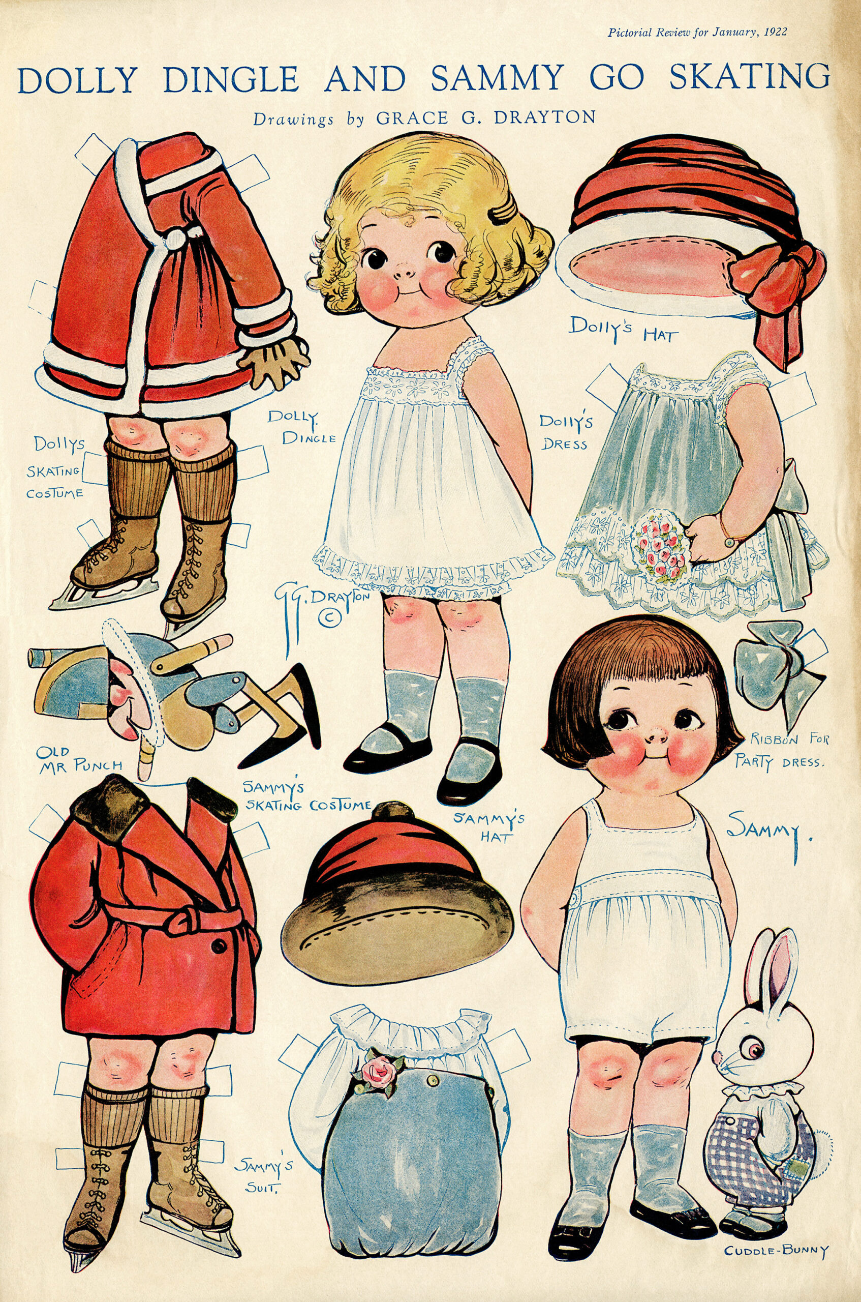 Dolly Dingle And Sammy Vintage Paper Dolls - The Old Design Shop throughout Free Printable Victorian Paper Dolls