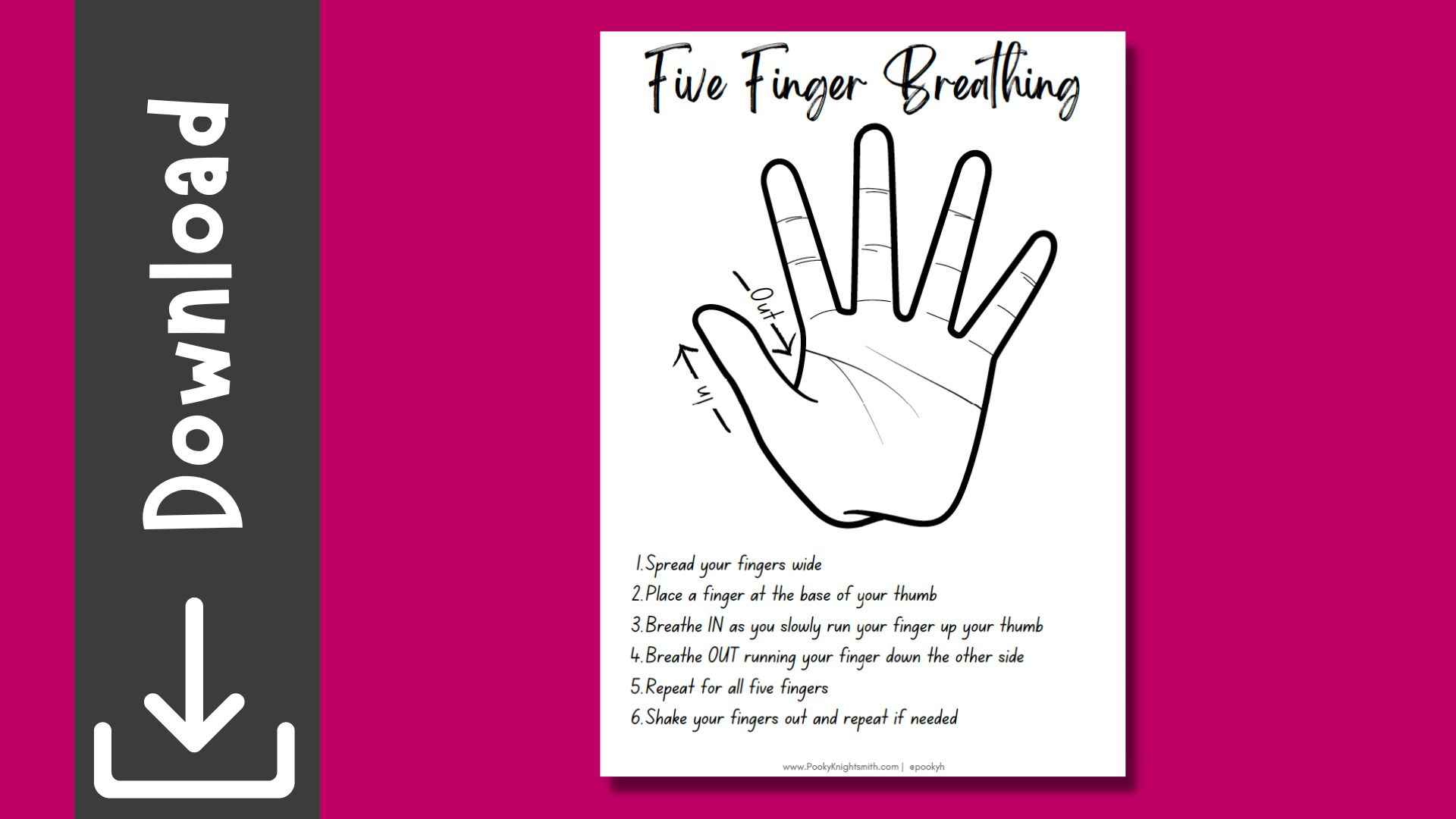 Download: Five Finger Breathing - Dr Pooky Knightsmith with regard to 5 Finger Breathing Printable