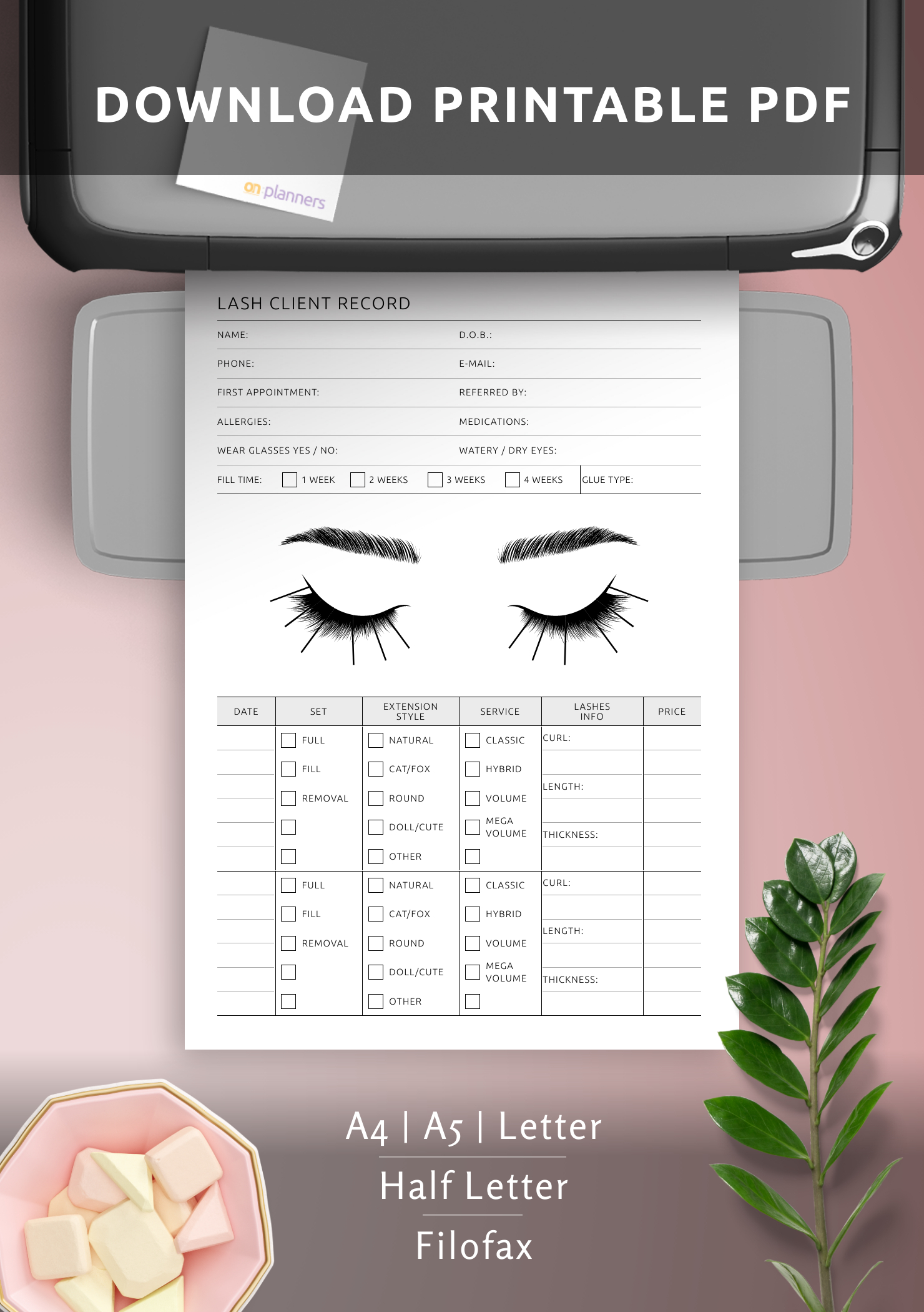 Download Printable Lash Client Record Pdf for Free Printable Eyelash Extension Client Record Cards