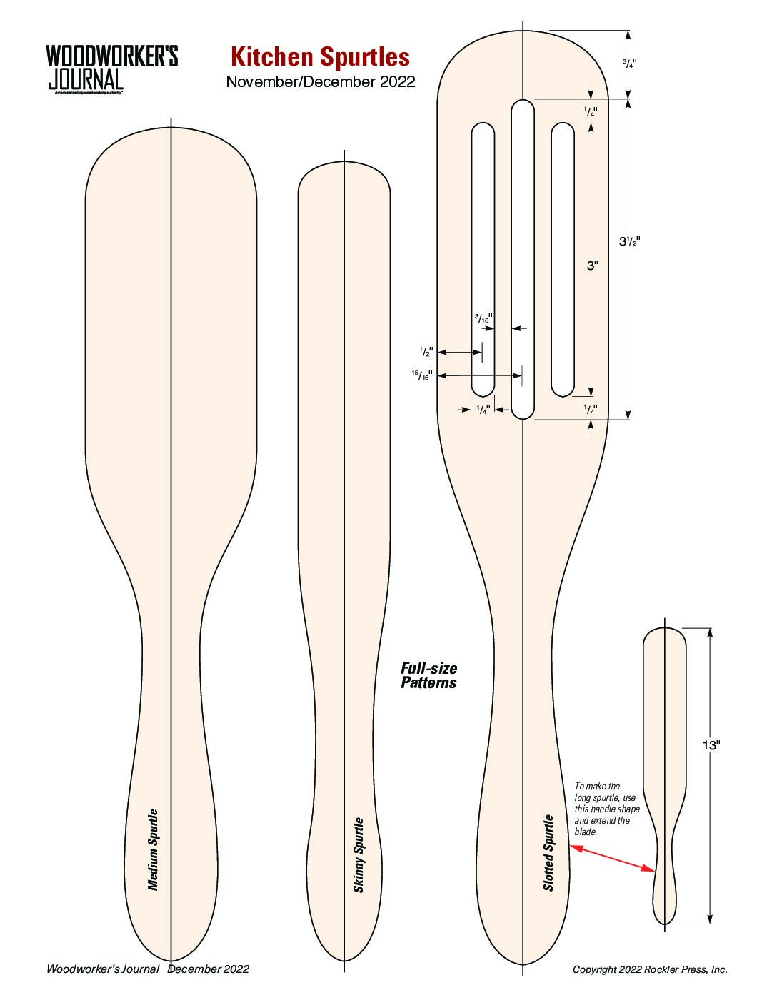 Download The Templates - Woodworking | Blog | Videos | Plans | How To with regard to Printable Wooden Spatula Template