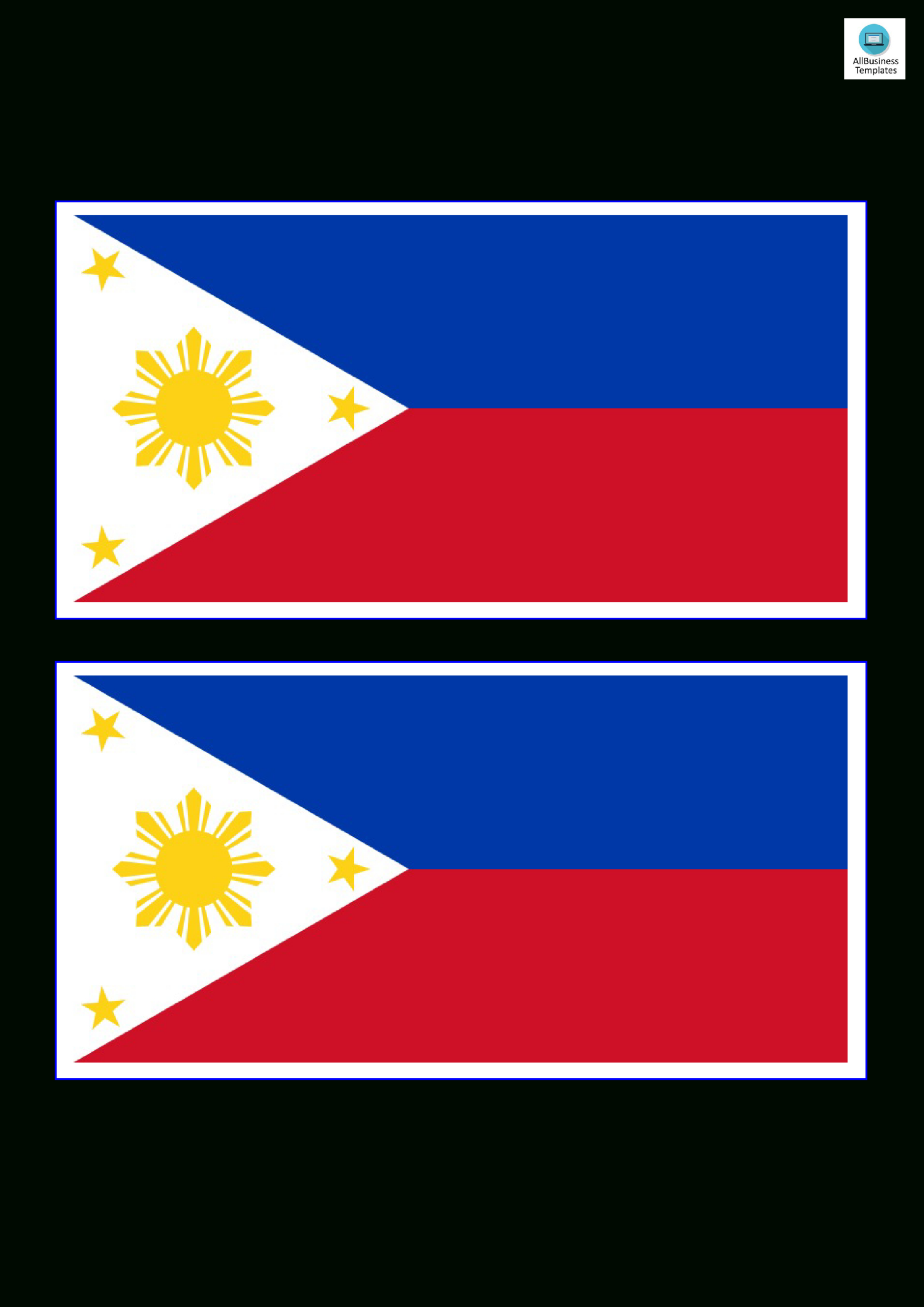 免费Philippines Flag | 样本文件在Allbusinesstemplates pertaining to Printable Flag of the Philippines