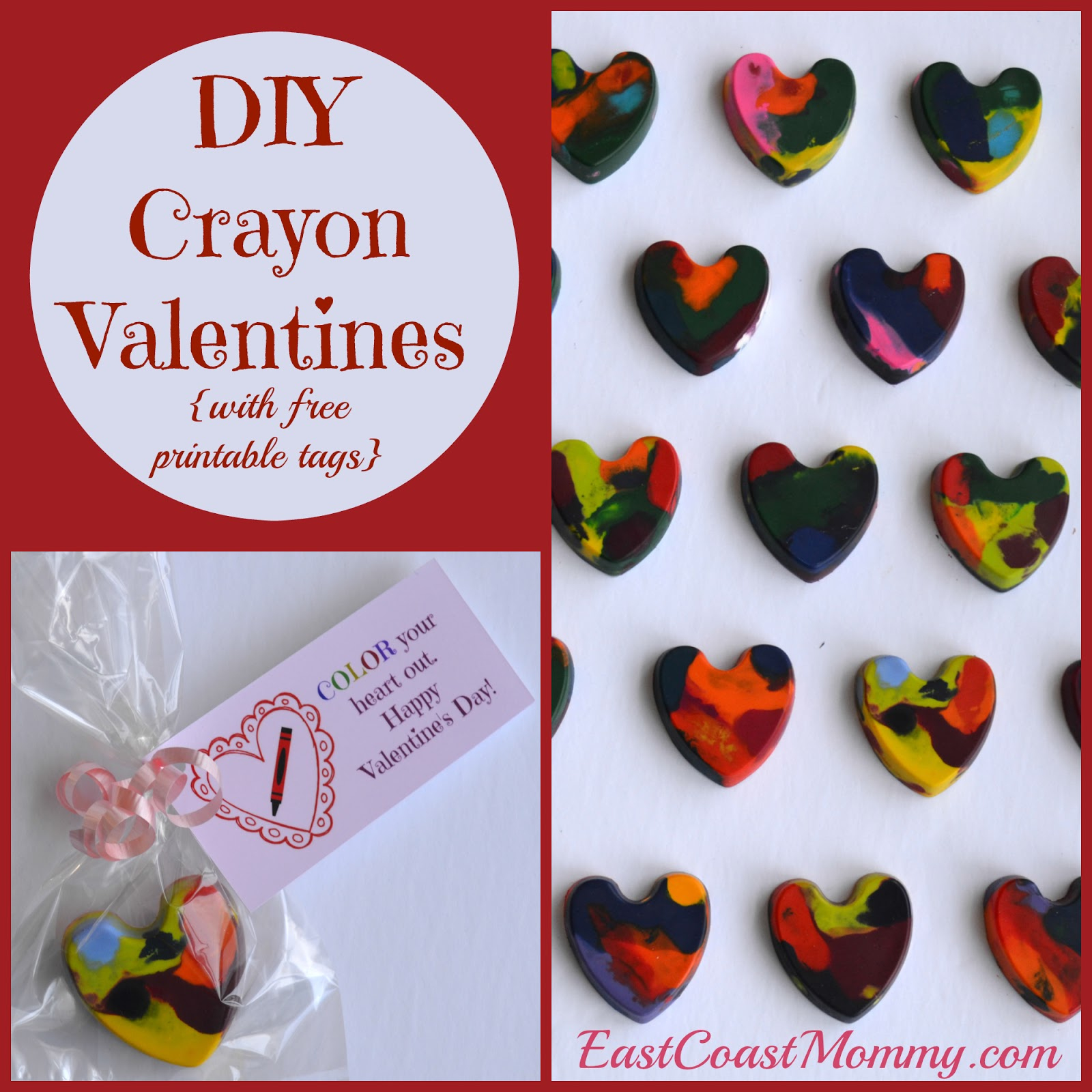 East Coast Mommy: Crayon Valentines {With Free Printable Tags} pertaining to Free Printable Crayon Valentines