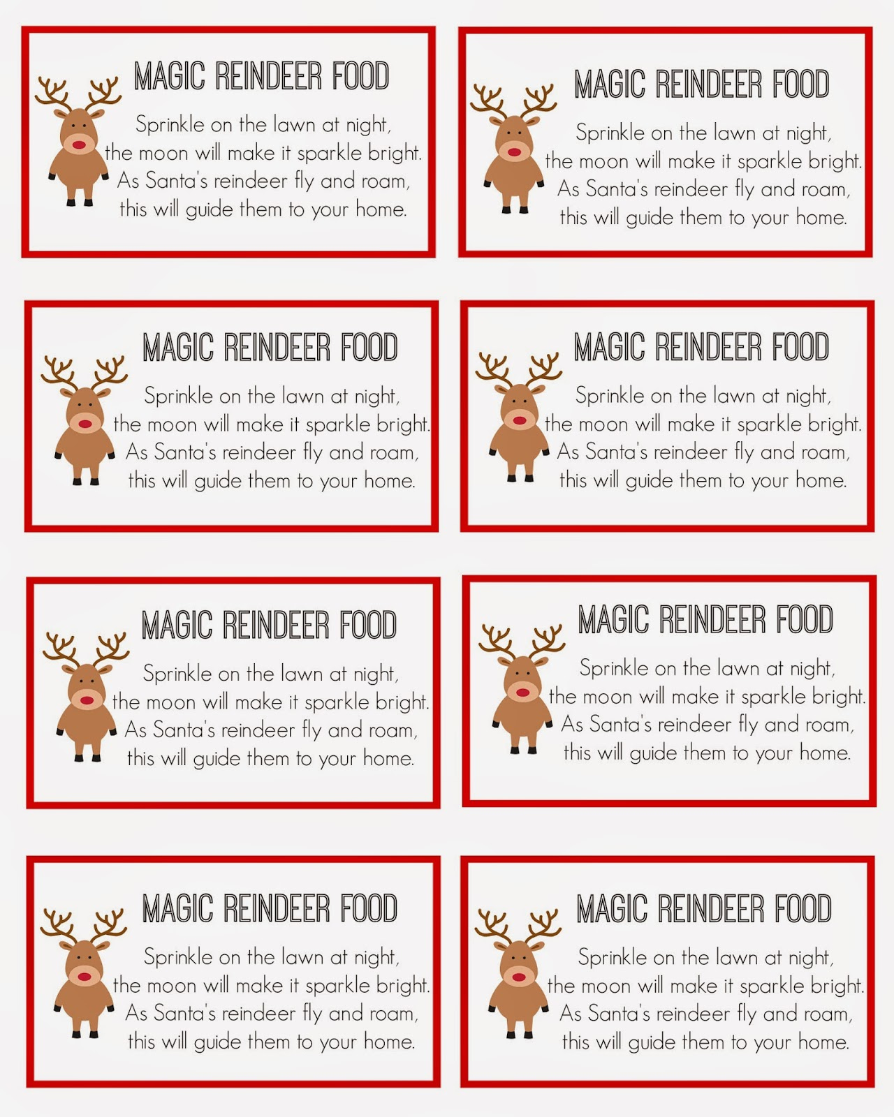 East Coast Mommy: Magic Reindeer Food regarding Free Printable For Reindeer Food