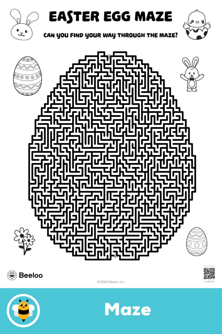 Easter Egg Maze with regard to Easter Maze Printable Free