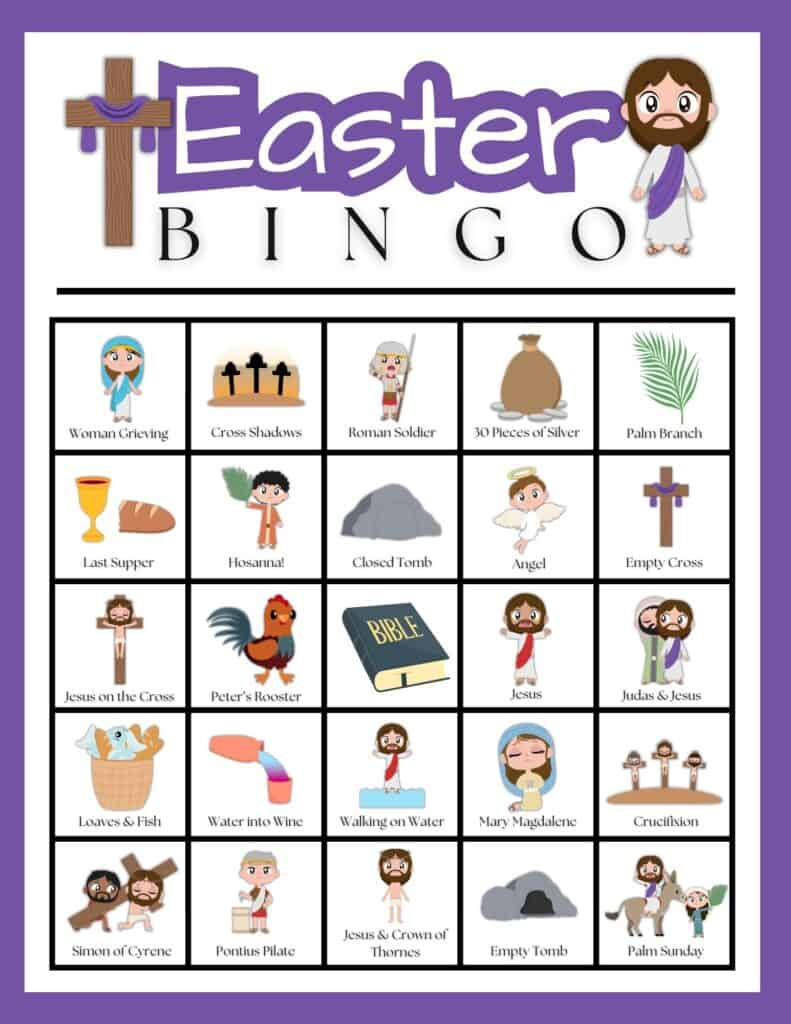 Easter Scripture Based Bingo Cards (Digital Download) – Design throughout Free Printable Christian Easter Bingo Cards
