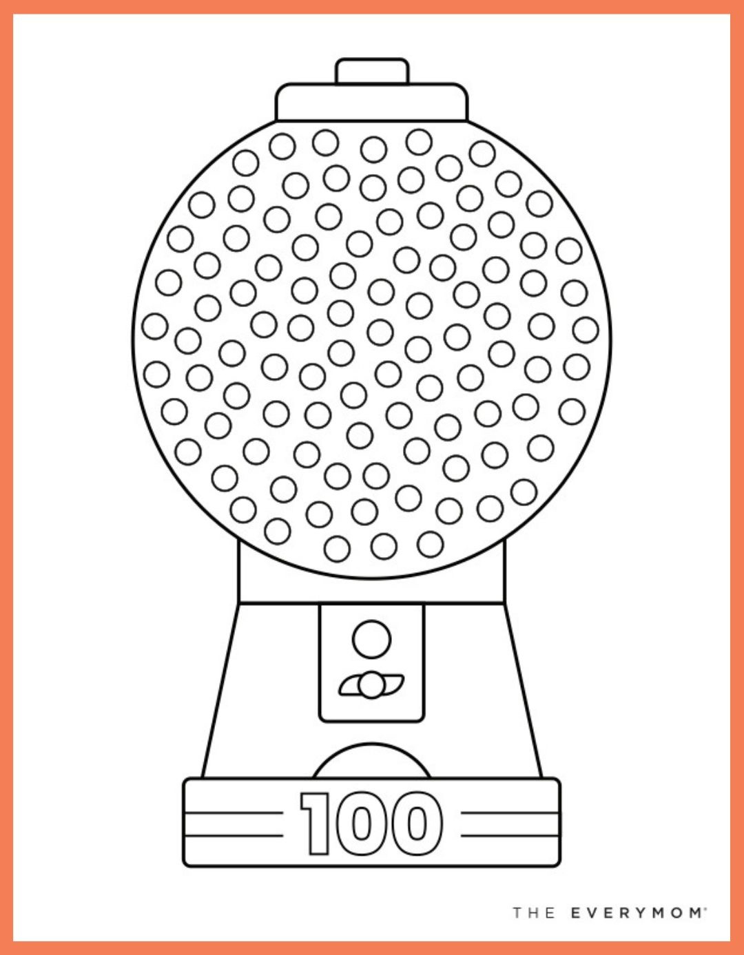 Easy 100 Days Of School Ideas—Plus Free Printables within 100 Gumballs For 100 Days Printable