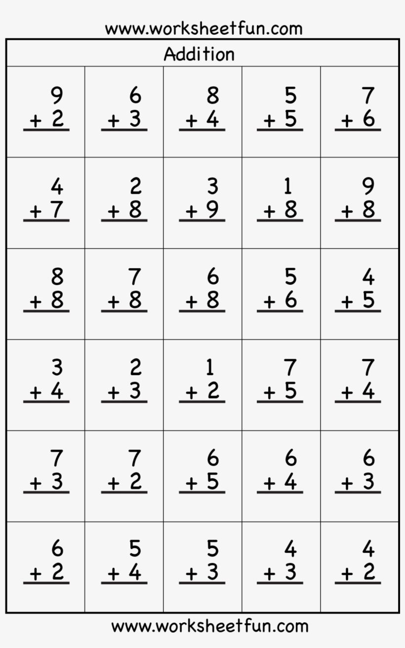 Easy Addition Worksheet 1 | All Kids Network - Worksheets Library with regard to Easy Column Addition Worksheet