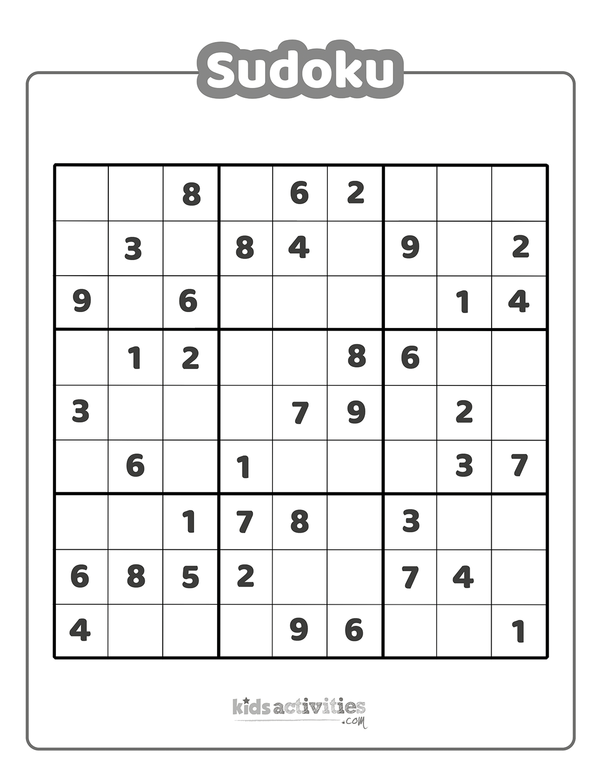 Easy And Hard Sudoku Printables Kids Activities Blog in Free Printable Sudoku Printable