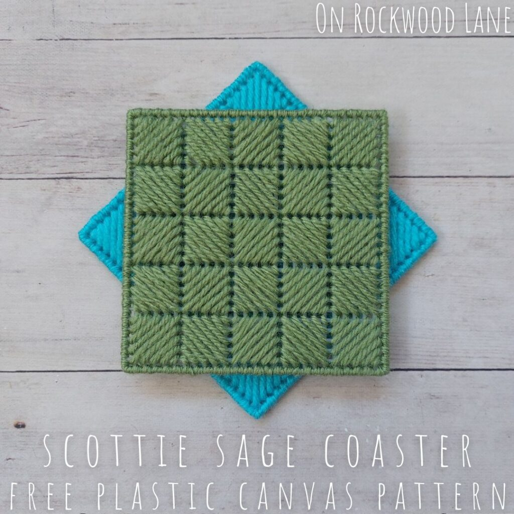 Easy Free Scotch Stitch Plastic Canvas Coaster Pattern inside Free Printable Plastic Canvas Coaster Patterns