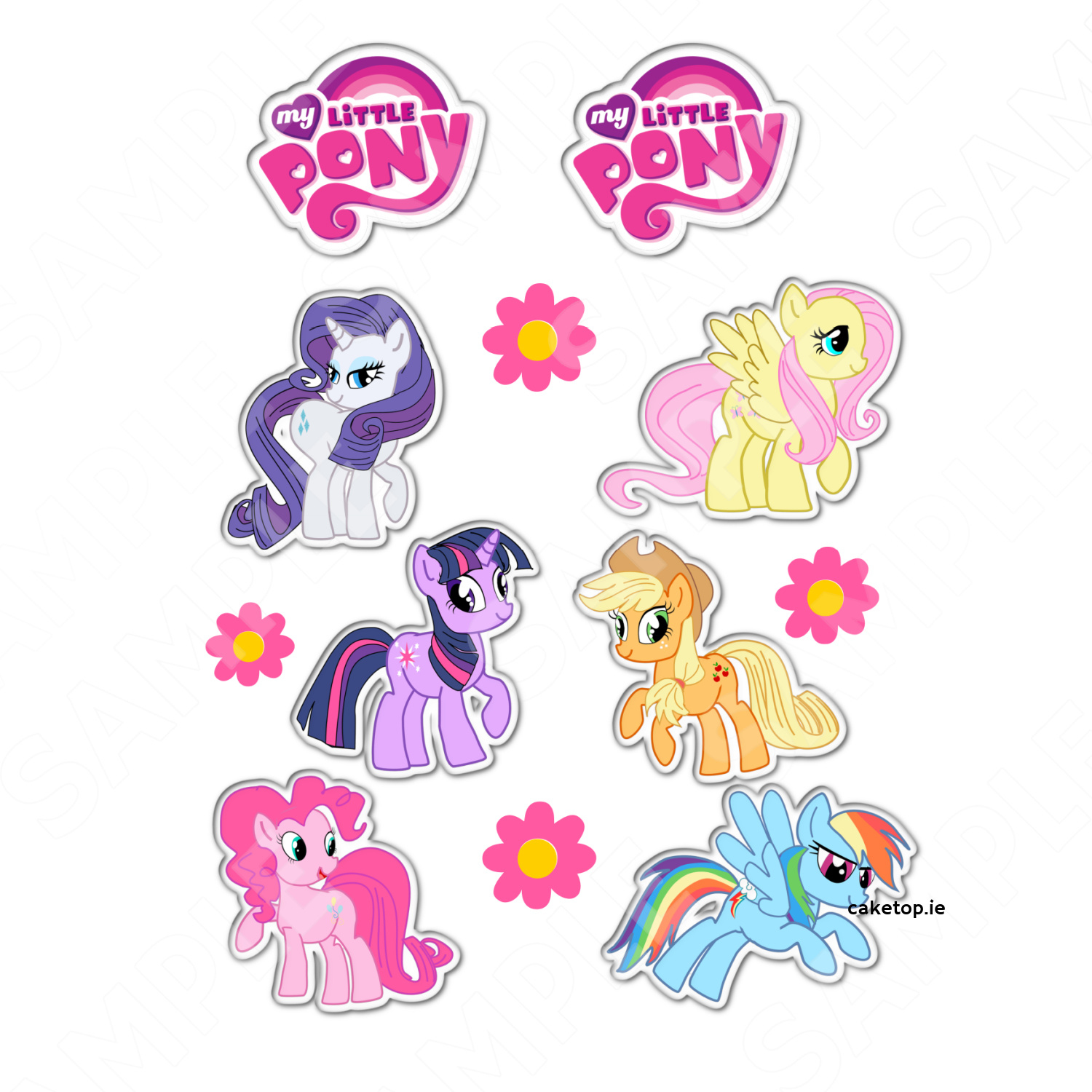 Edible Cake Toppers Ireland | High Quality Easy Peel Toppers with regard to Print Little Pony Cake Topper Printable