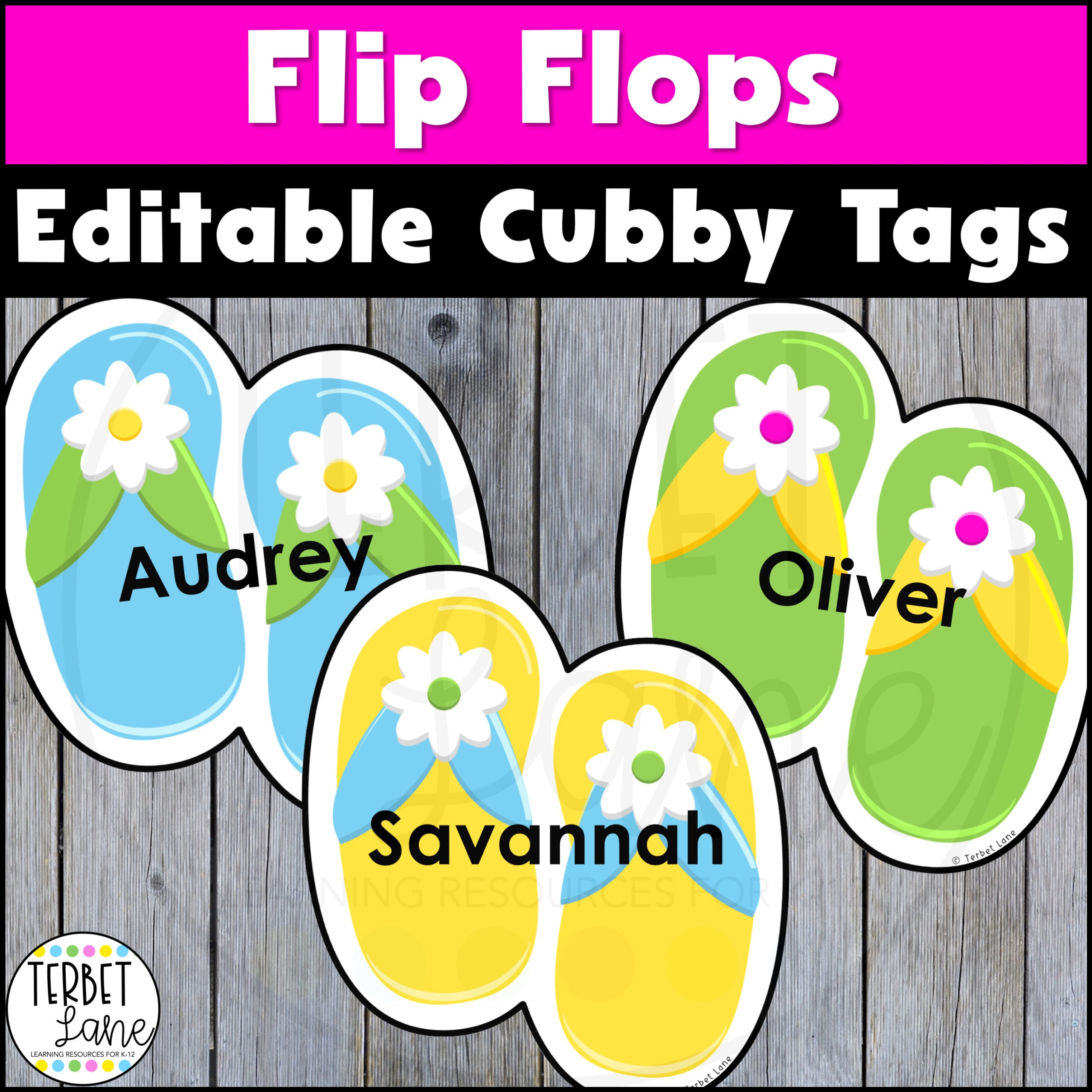 Editable Summer Cubby Tags - Classful in Free Printable Summer Cubby Tags