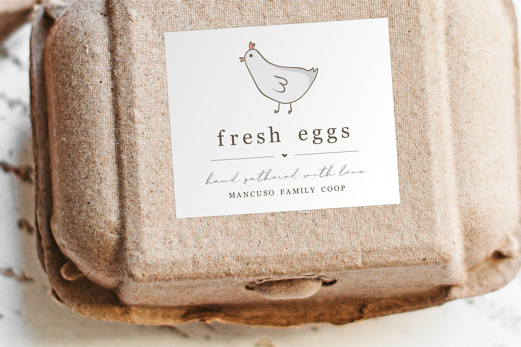 Egg Carton Label Template - Printable Sticker, Personalize For Farm pertaining to Printable Egg Carton Labels