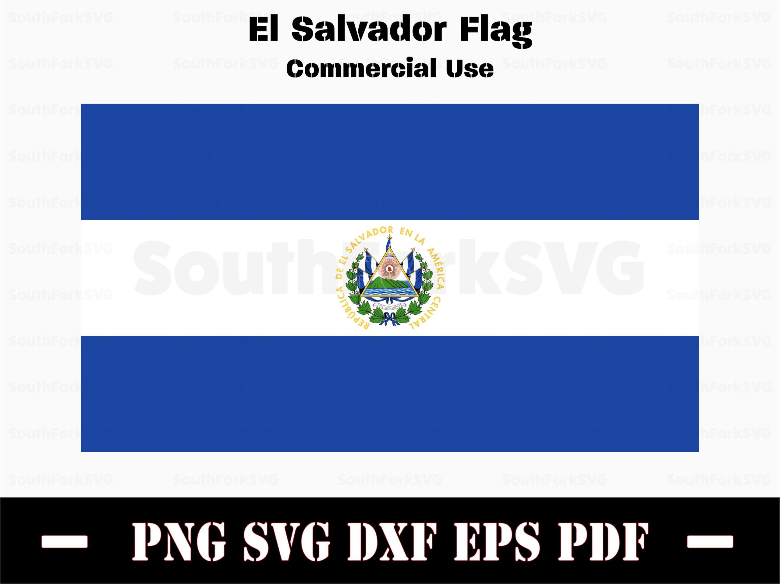 El Salvador National Flag Svg Png Dxf Pdf Eps Vector Graphic pertaining to El Salvador Flag Printable