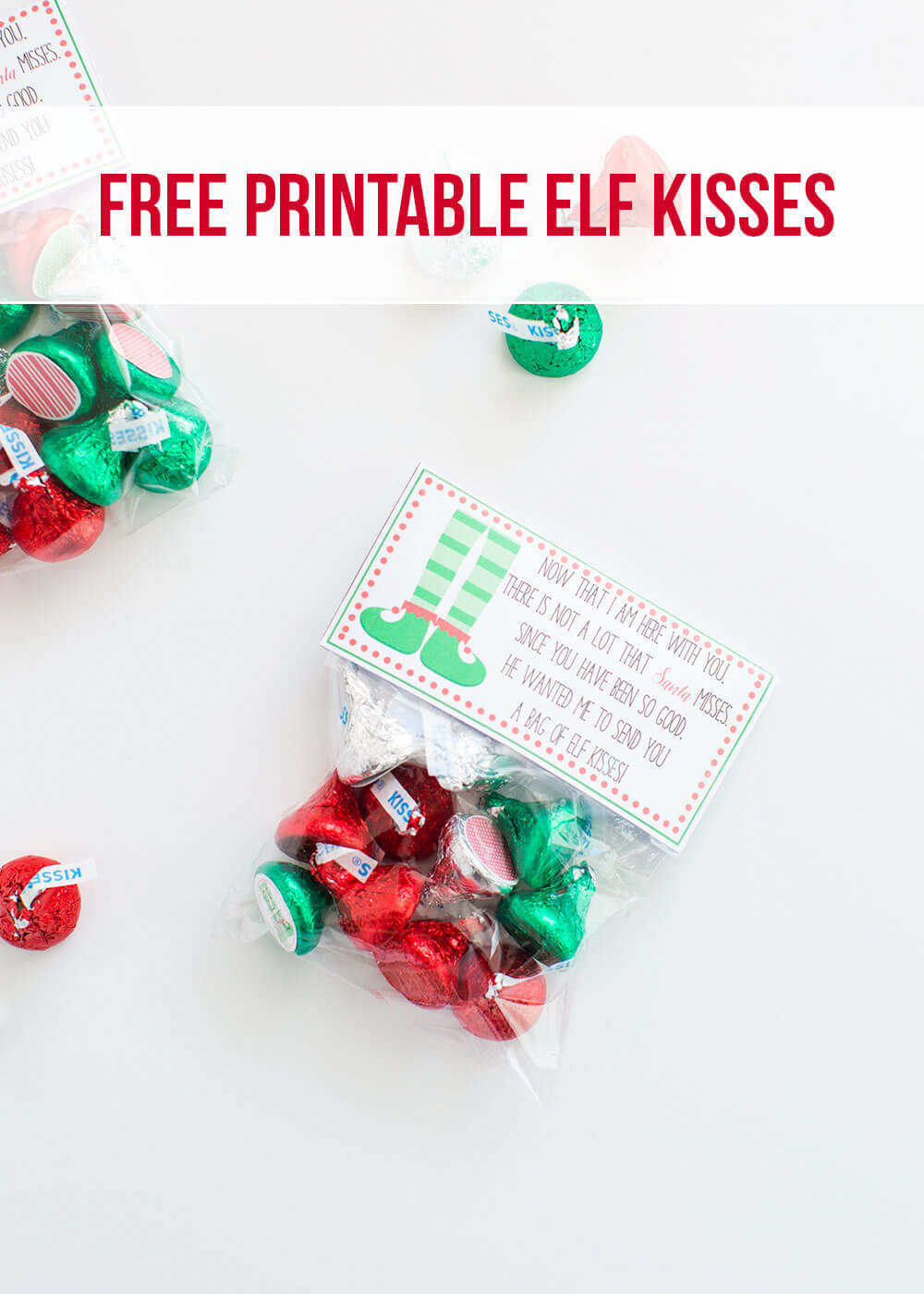 Elf Kisses (Free Printable) - The Inspiration Board regarding Elf Kisses Free Printable