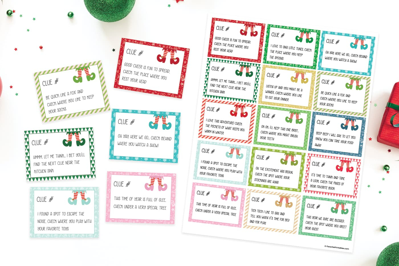 Elf On The Shelf Scavenger Hunt, Free Printable Game! - Favorite intended for Free Printable Elf on the Shelf Scavenger Hunt