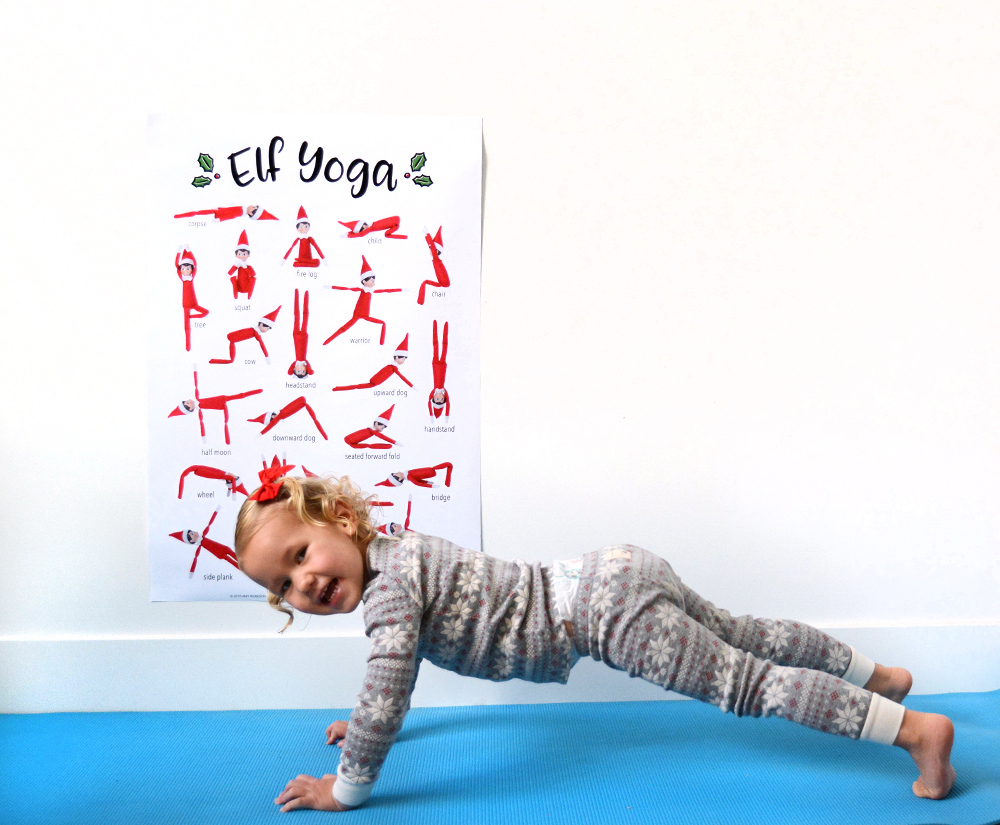 Elf On The Shelf Yoga Poster Printable - Amy Robison Blog intended for Elf On The Shelf Yoga Printable Free