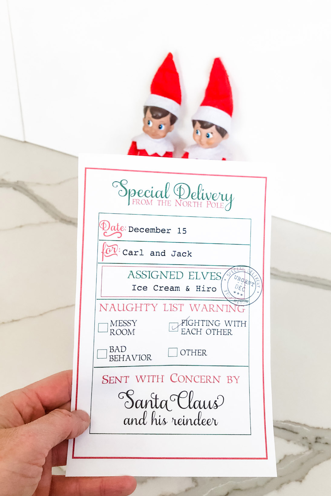 Elf Warning Letter Free Printable pertaining to Free Printable Elf Surveillance Letter