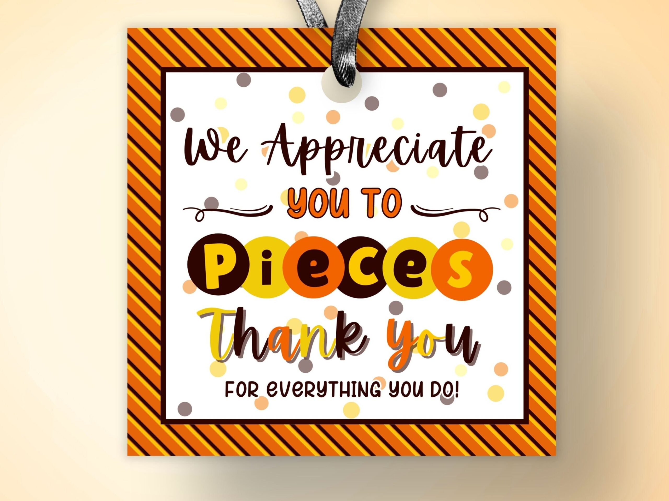 Employee Appreciation Candy Tag Printable Candy Employee inside Tags Free Printable Reese&amp;amp;#039;s Pieces Thank You Printable