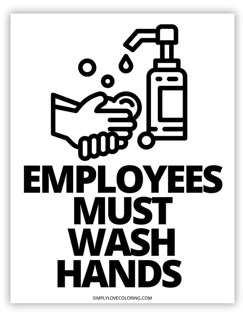 Employees Must Wash Hands Sign Printable (Free Pdf Download regarding Printable Employees Must Wash Hands Sign