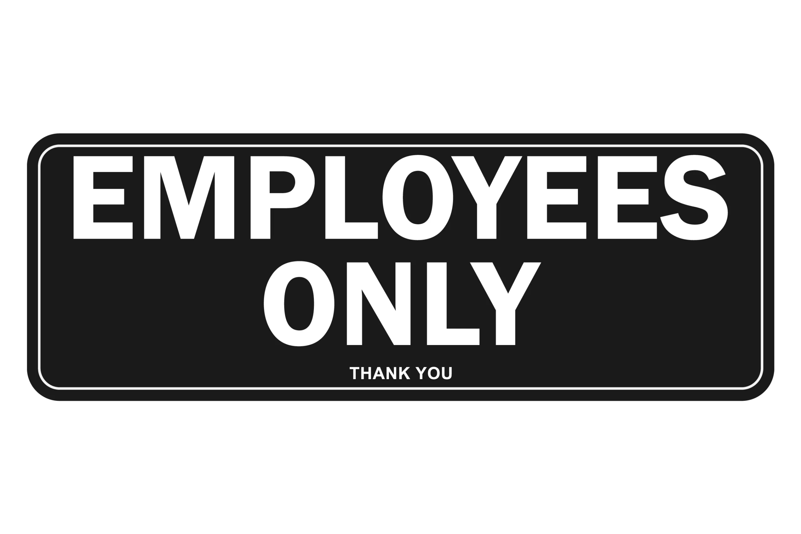 Employees Only Sign Color Stickers Symbol Poster Directions in Employees Only Sign Printable