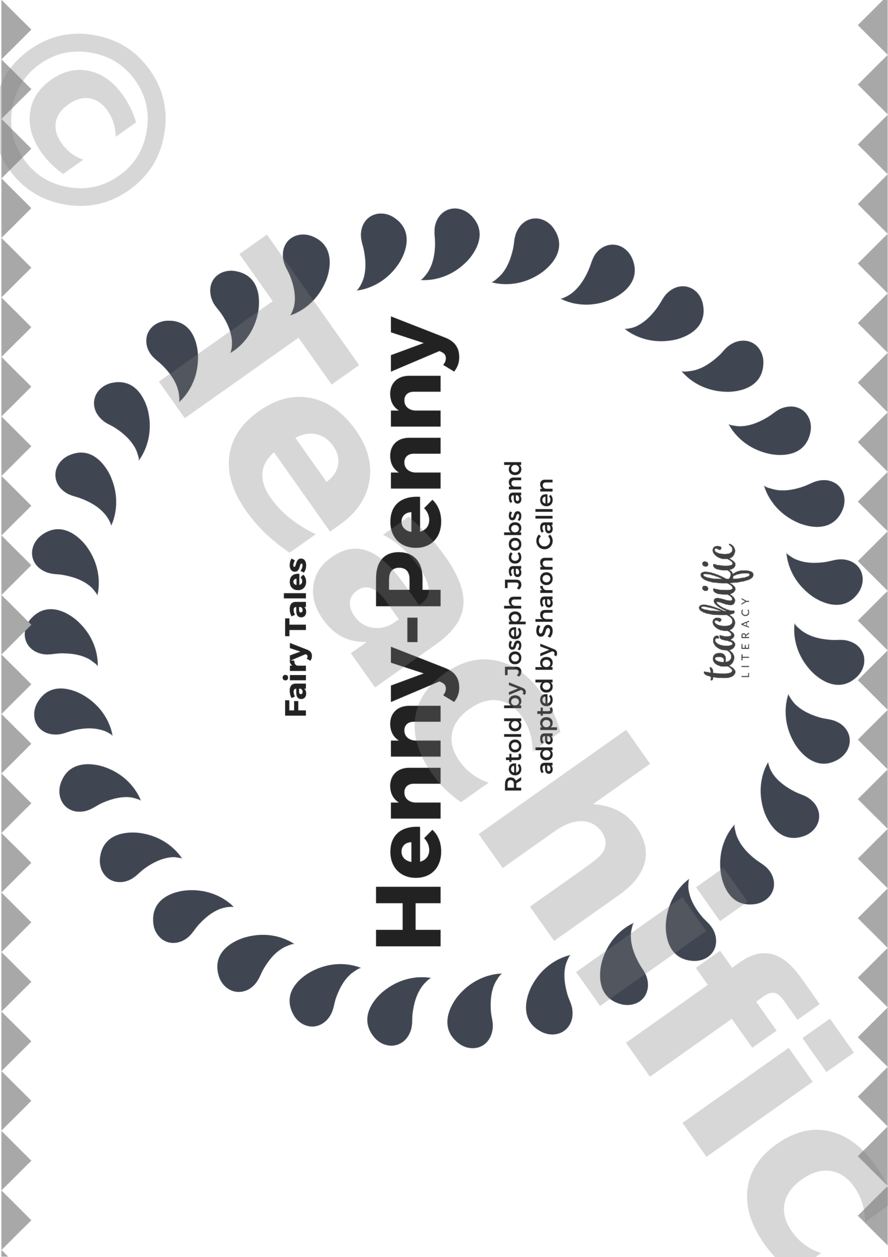 Fairy Tale: Big Book - Henny-Penny | Teachific pertaining to Henny Penny Free Printables