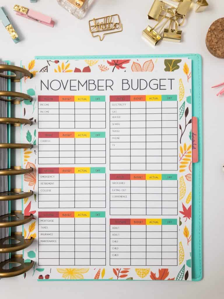 Fall Happy Planner Printable Inserts - Organization Obsessed regarding Happy Planner Free Printable