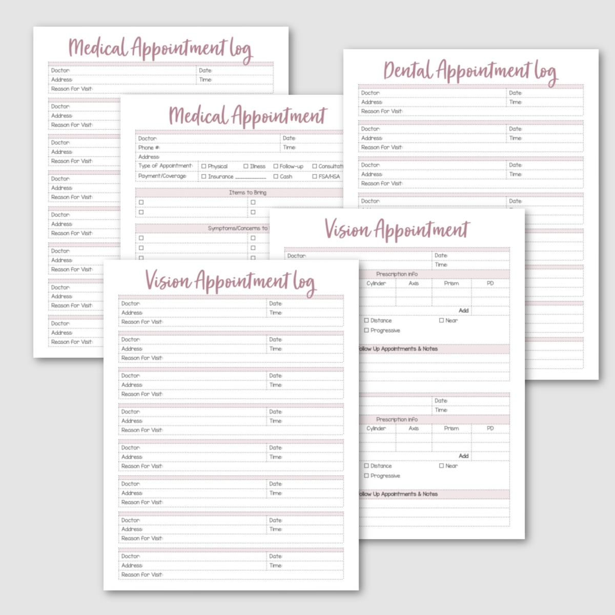 Family Medical Binder {Editable Pdf} — Krafty Planner with Medical Organizer Free Printable Medical Binder Forms