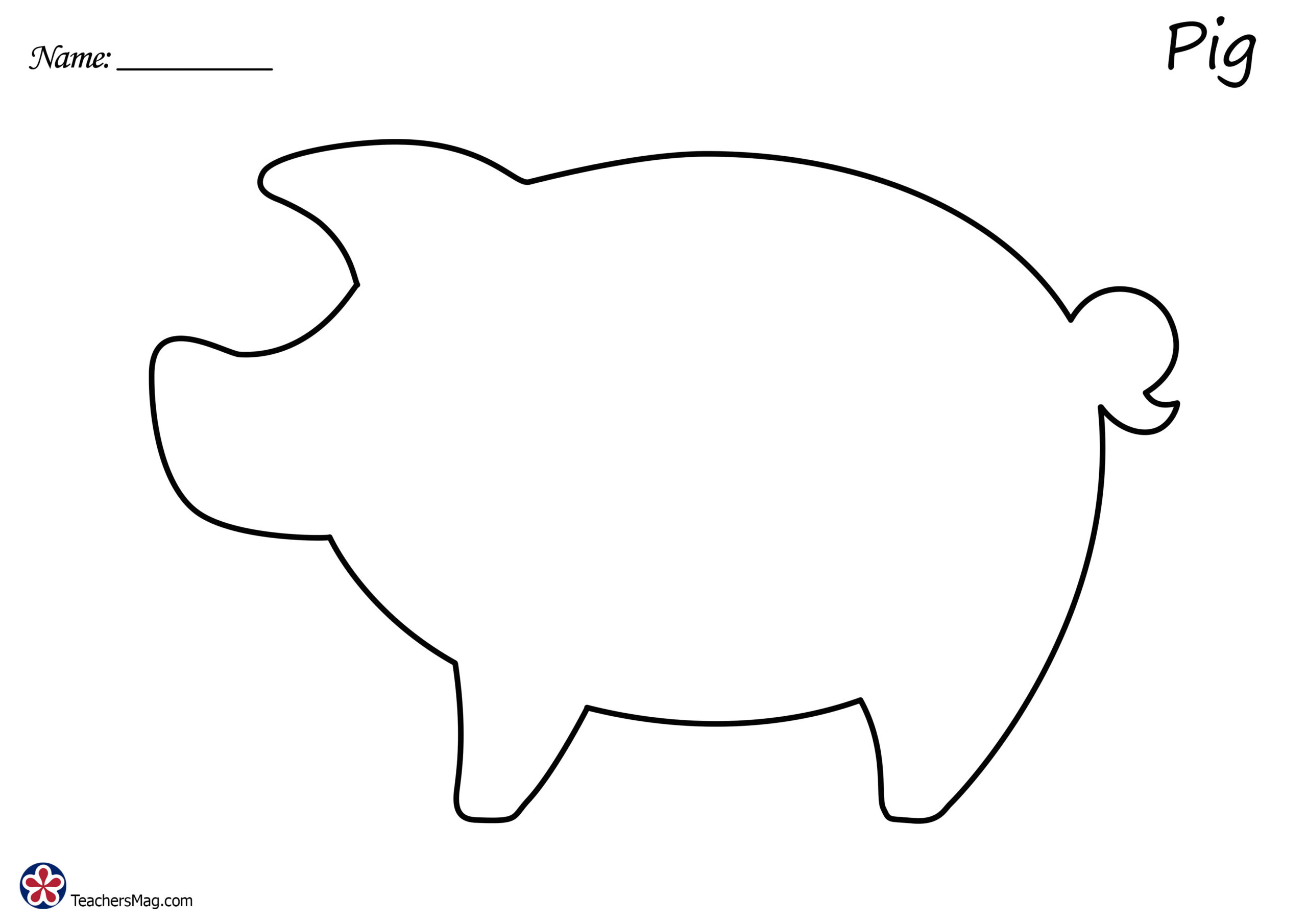 Farm Animal Outline Images. Teachersmag with regard to Farm Animal Stencils Printable