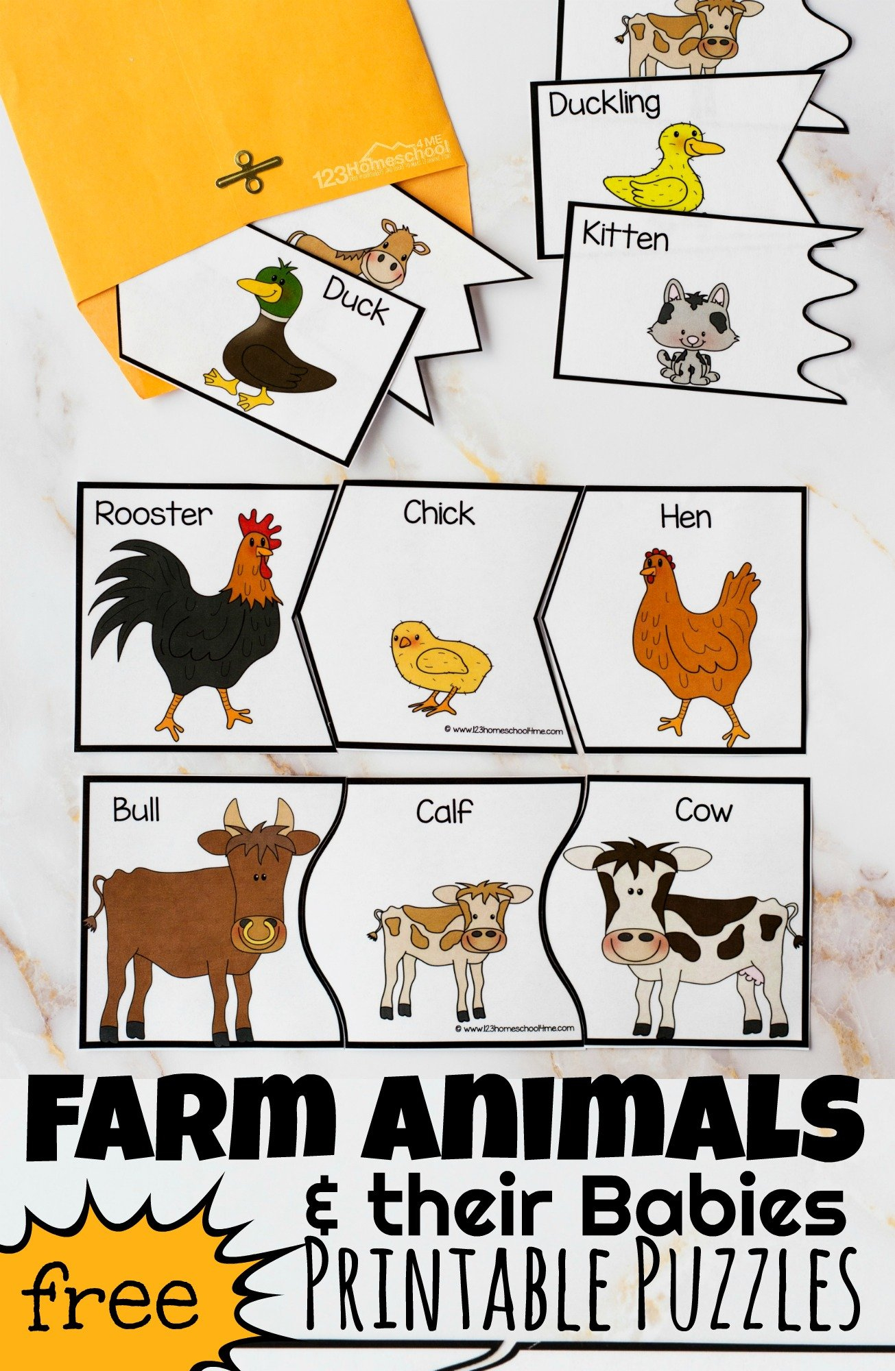 Farm Themed Kids Activities in Farm Animals Free Printable