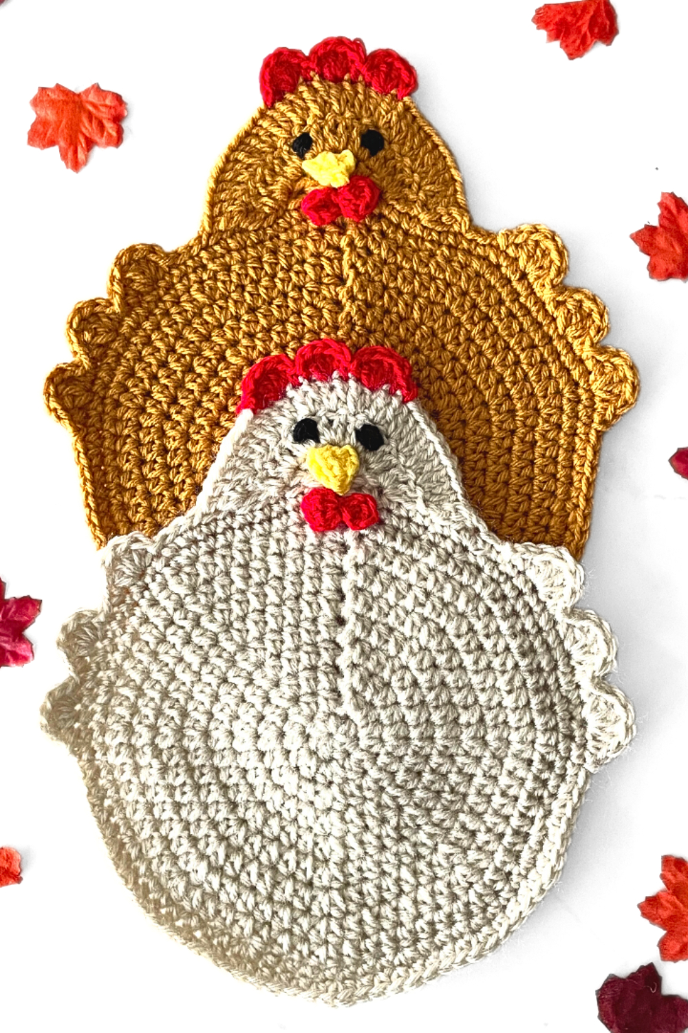 Farmhouse Chicken Potholder Free Crochet Pattern - Hygge Crochet Co. throughout Printable Free Crochet Chicken Potholder Pattern