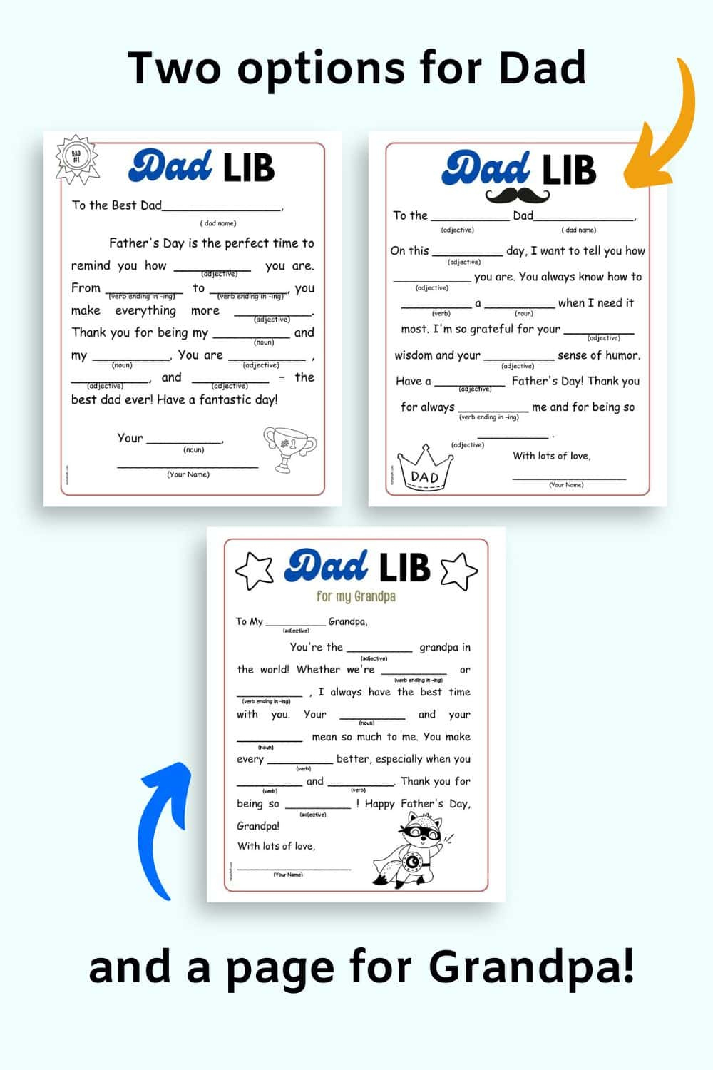 Father&amp;#039;S Day Mad Lib Free Printable - The Artisan Life intended for Father&amp;amp;#039;s Day Mad Libs Printable