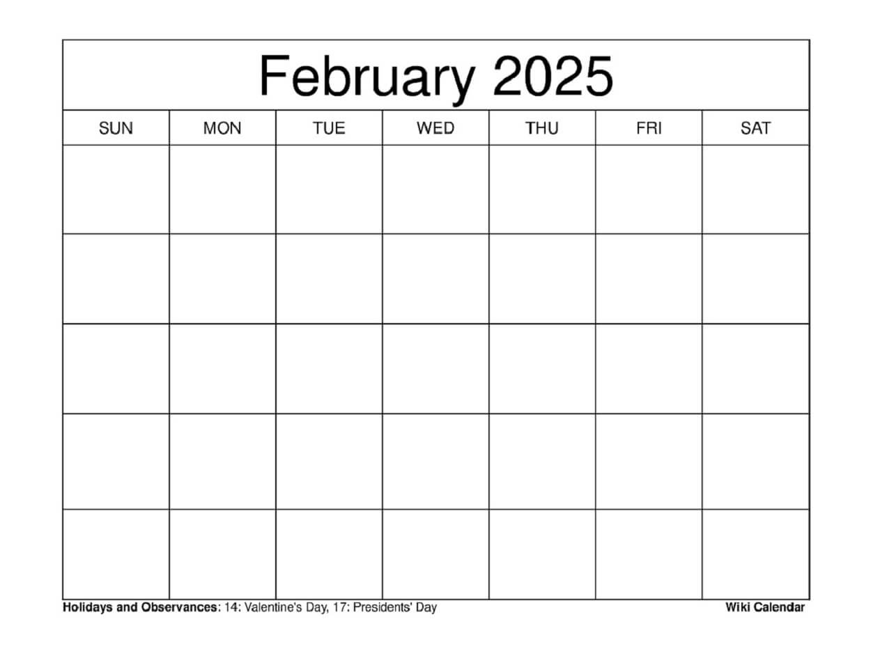 February 2025 Calendar - Printable Templates &amp;amp; More within Free Printable February 2025