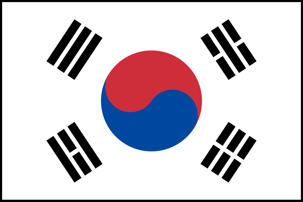 File:flag Of South Korea (Bordered).Svg - Wikimedia Commons throughout Flag of South Korea Printable