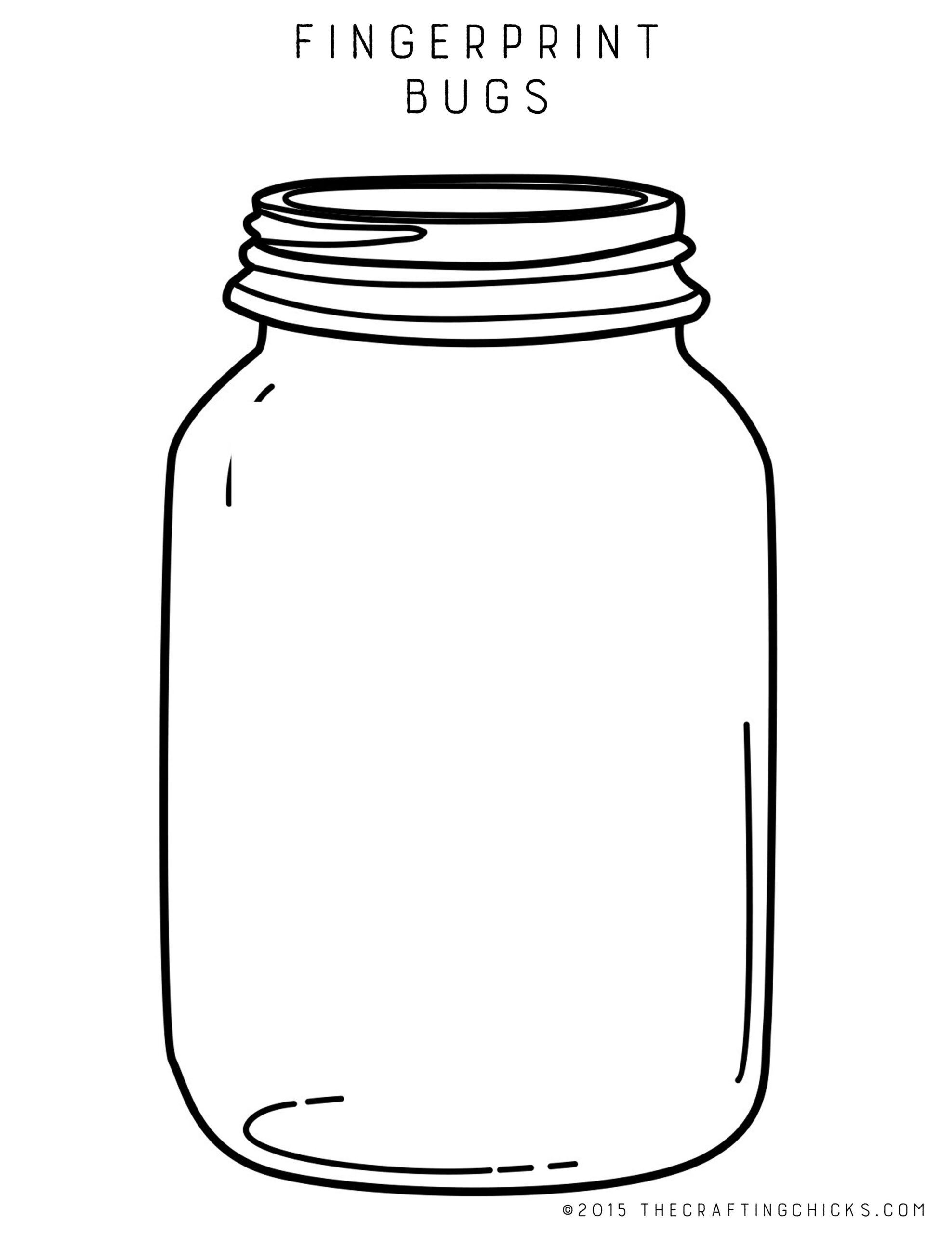 Fingerprint Bugs with Printable Bug Jar Template