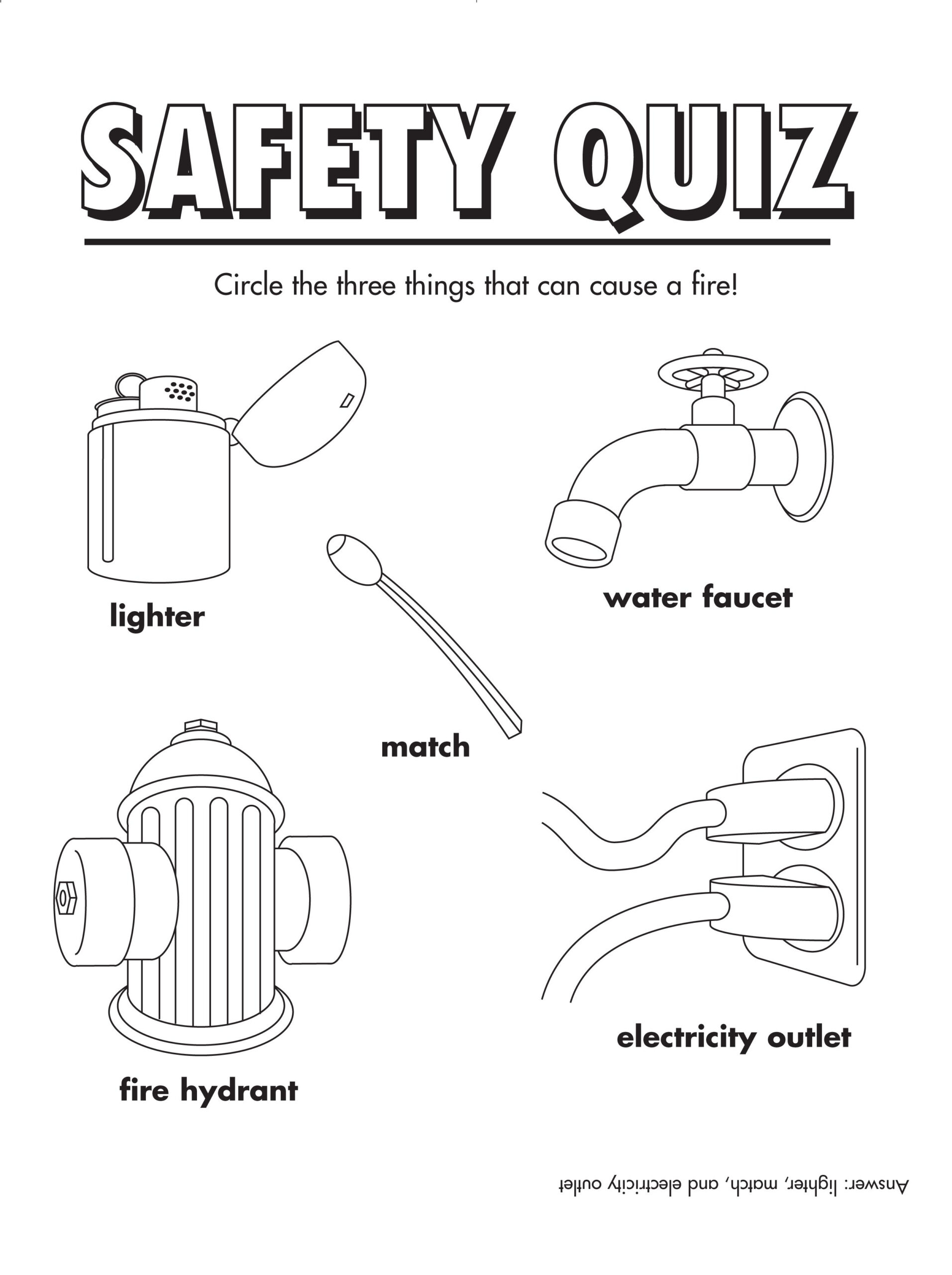 Firesafety Quiz! #Freeprintable #Coloring #Activity | Fire Safety within Printable Fire Safety Quiz
