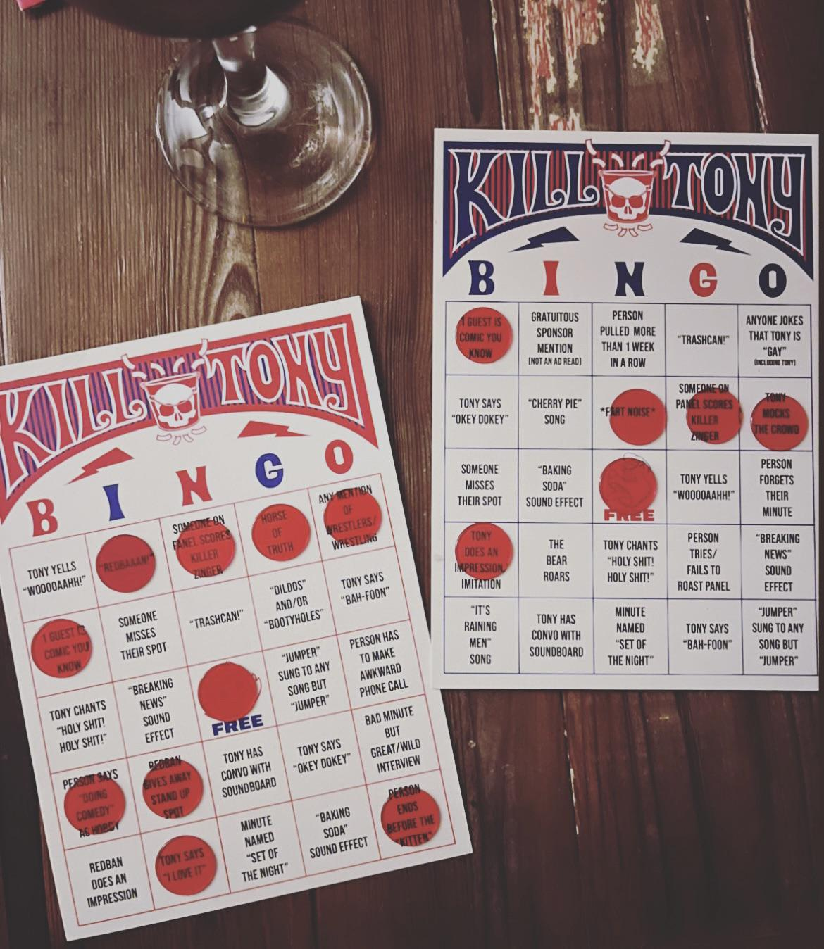 First Kill Tony Bingo Night, Did We Miss Any? : R/Killtony throughout Kill Tony Bingo Card