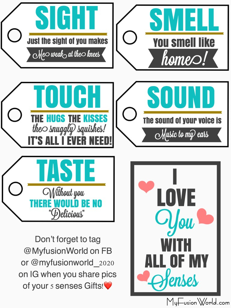 Five Senses Gift Tags Free Printable throughout Pdf Free Printable 5 Senses Printable Tags