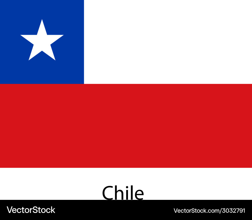 Flag Of The Country Chile Royalty Free Vector Image in Flag of Chile Printable