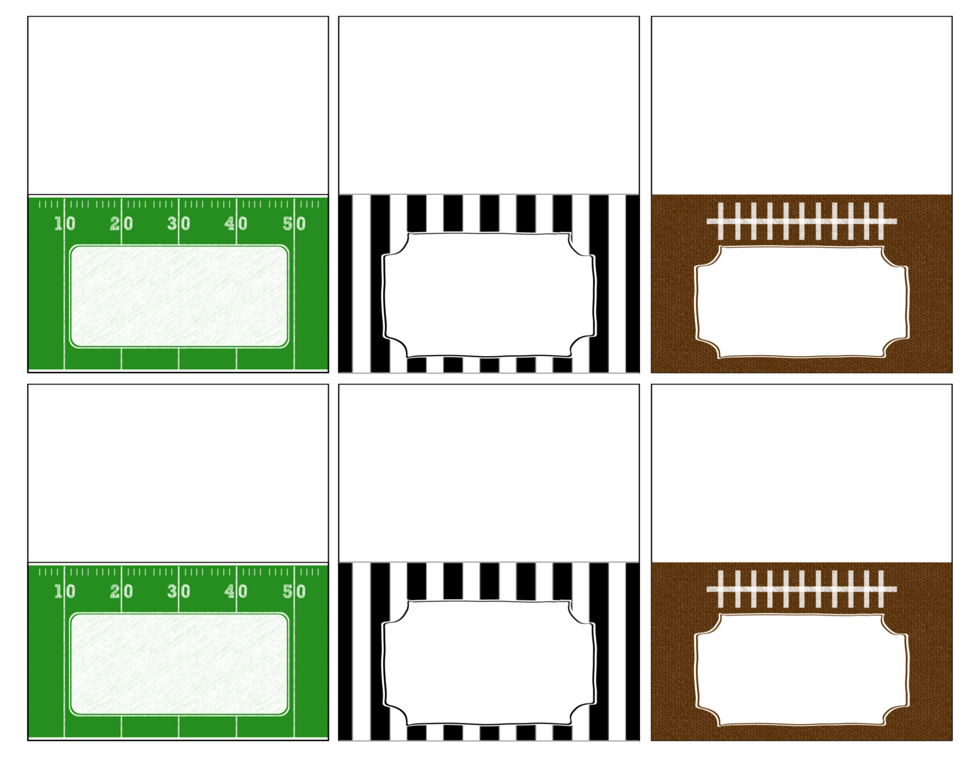 Football Food Labels {Free Printable} - Paper Trail Design regarding Free Printable Football Tags