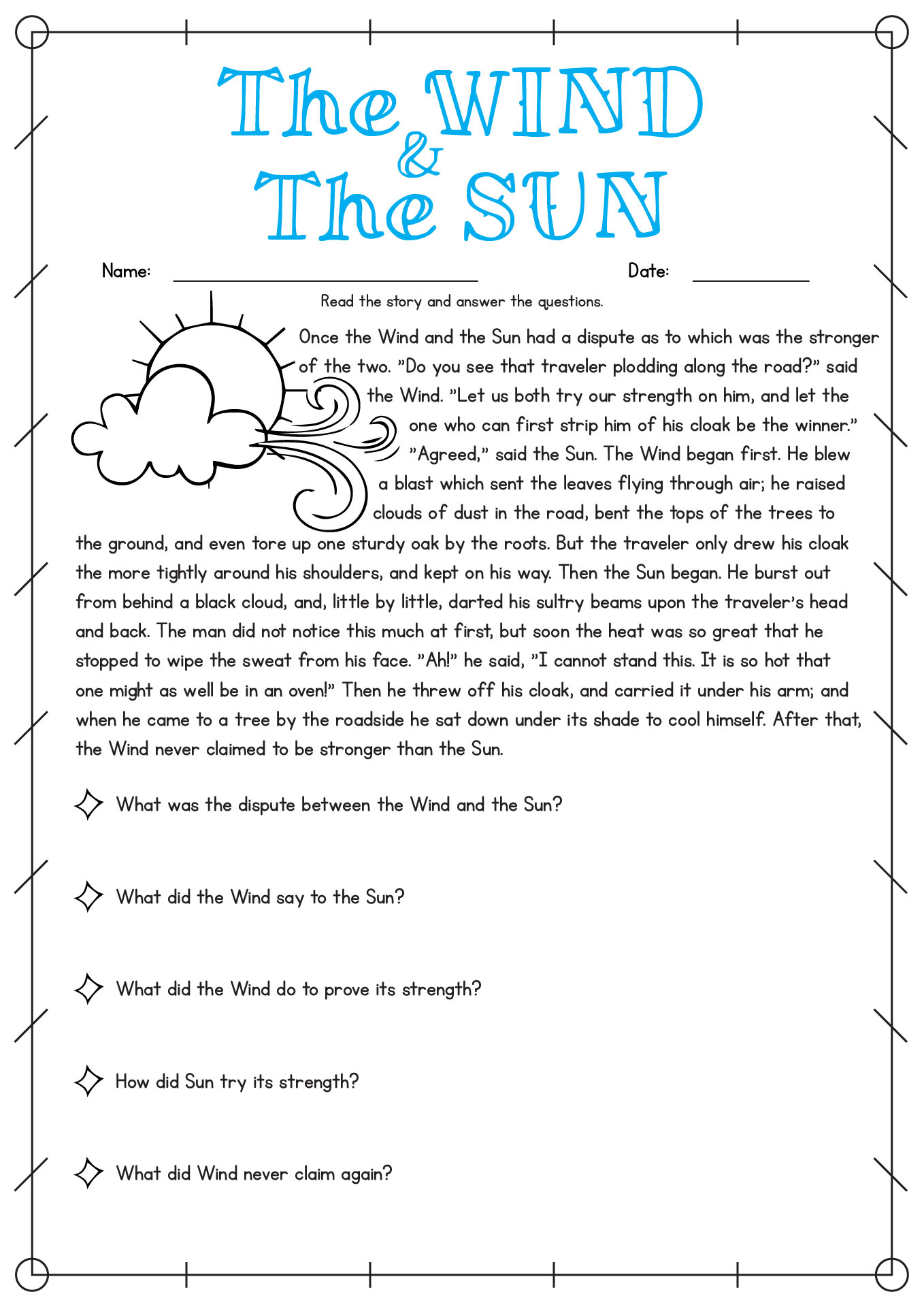 Fourth Grade Reading Comprehension Worksheets | K5 Learning inside Reading Worksheets Printable For 4Th Grade